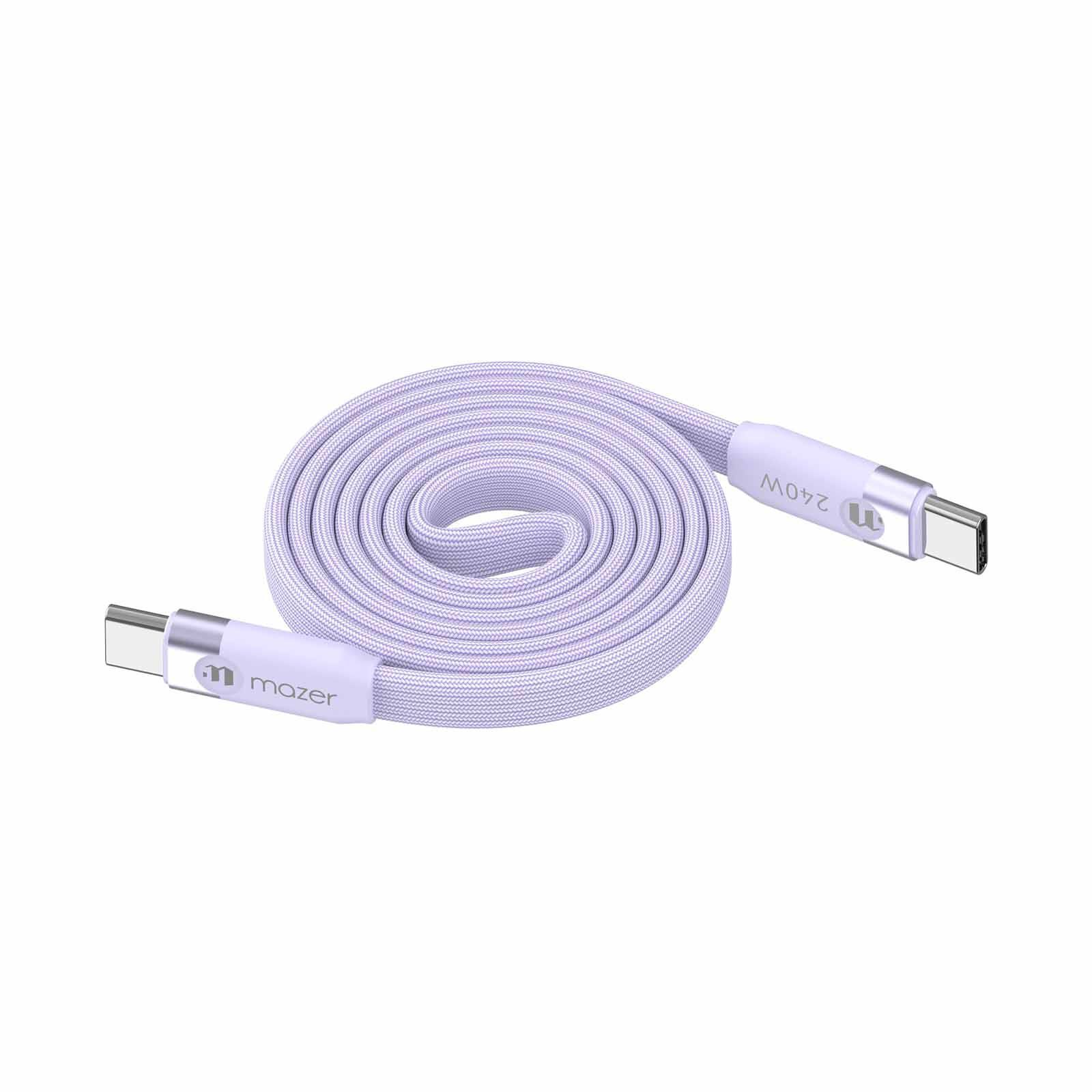 MAZER Infinitelink Cobra3 Flat Magnetic 1m/240w Roll Cable-lavender M-COBRA30-LD-image 2