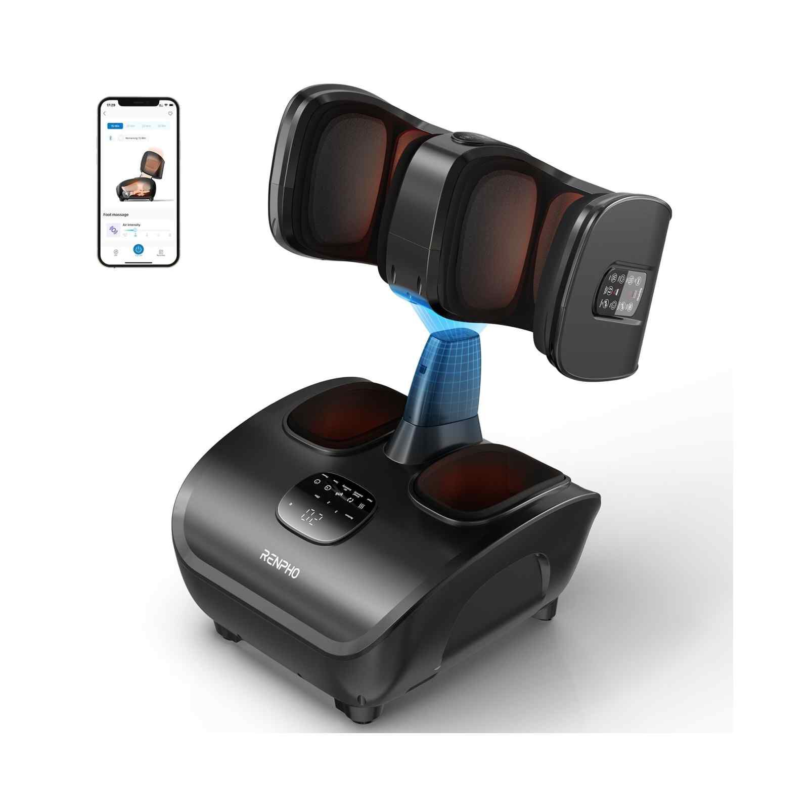 RENPHO Smart Foot And Calf Massager R-D002RS - BK-image 1
