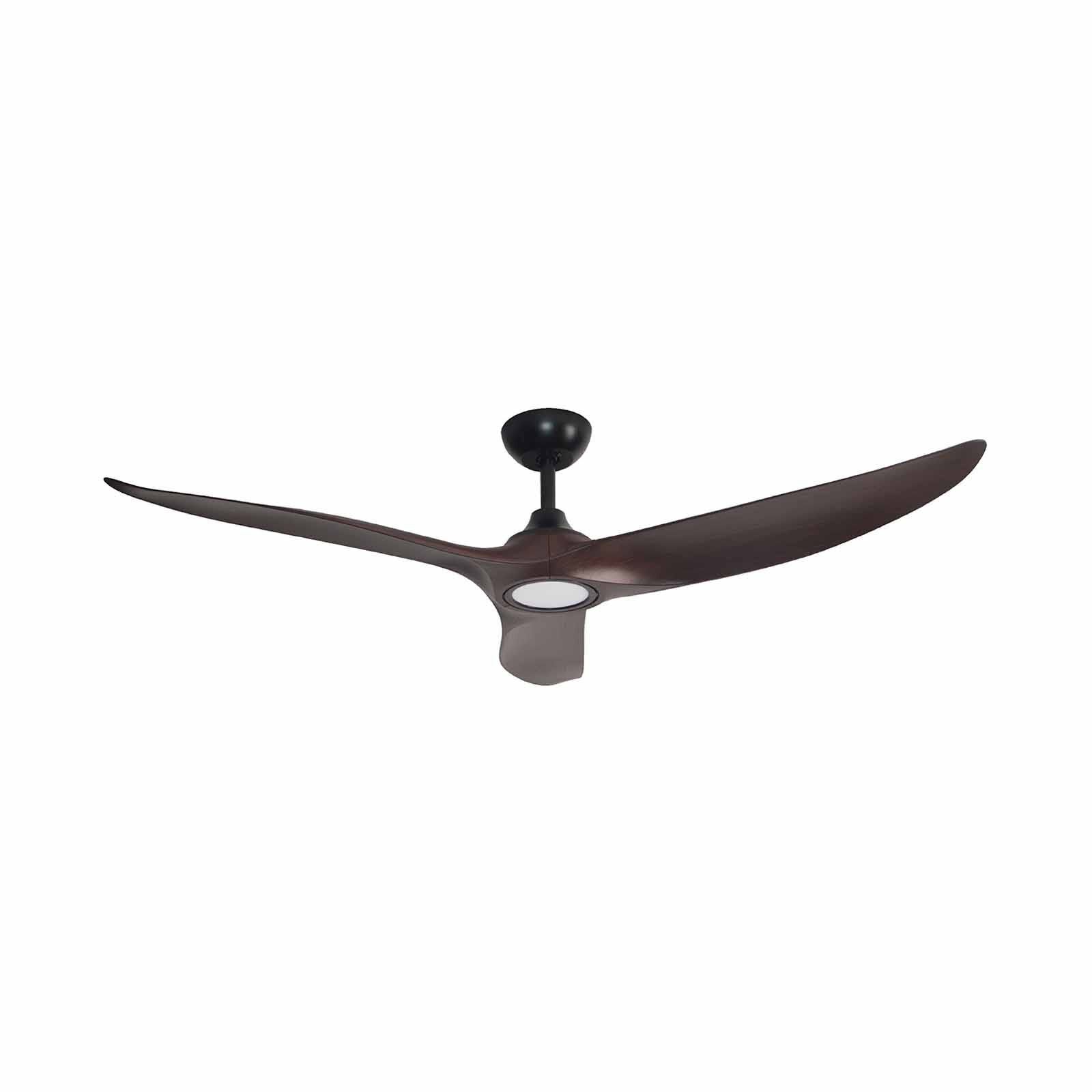 MISTRAL 48 In Dc Ceiling Fan With Wifi- Black/wood (3 Blade ) GUST48-BK/WD-image 1