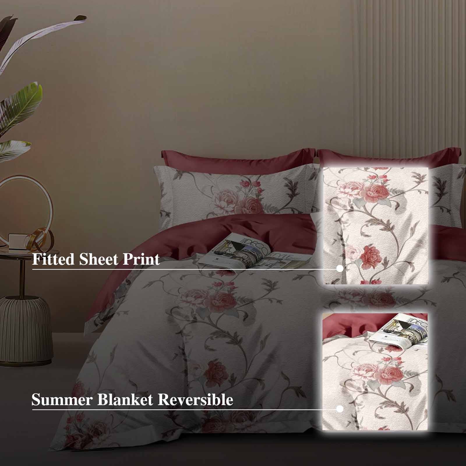 HILLCREST Hillcrest I Comfylux Printed 988tc I Peony Super Single Fitted Sheet ( Oe ) 7468 - A I SS I FS I PEONY-image 3