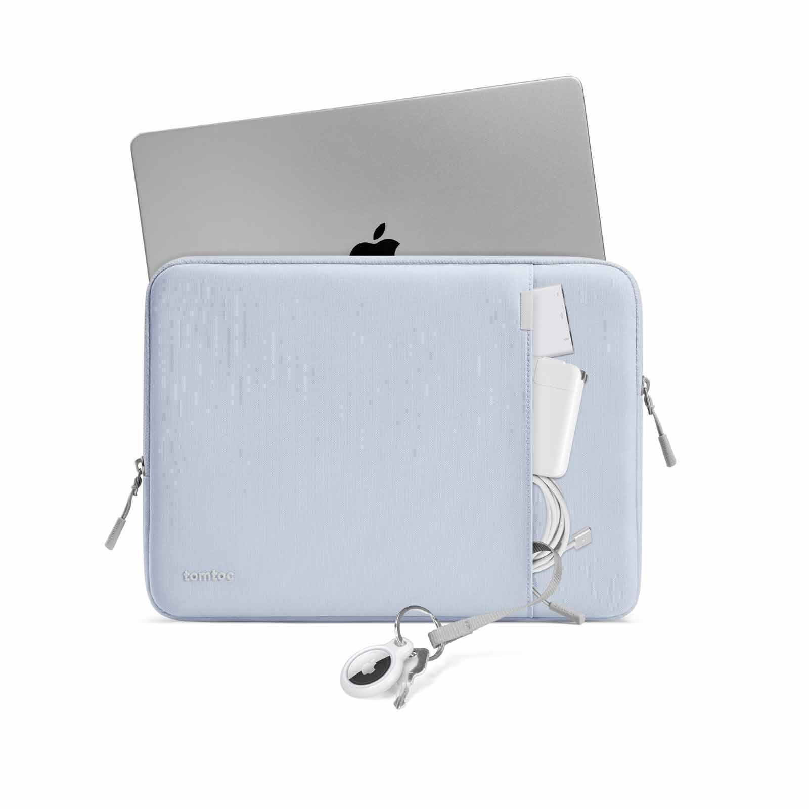 TOMTOC Defender-a13 Laptop Sleeve 13.5-14.2 Inch - Mist Blue A13D2B3-image 8