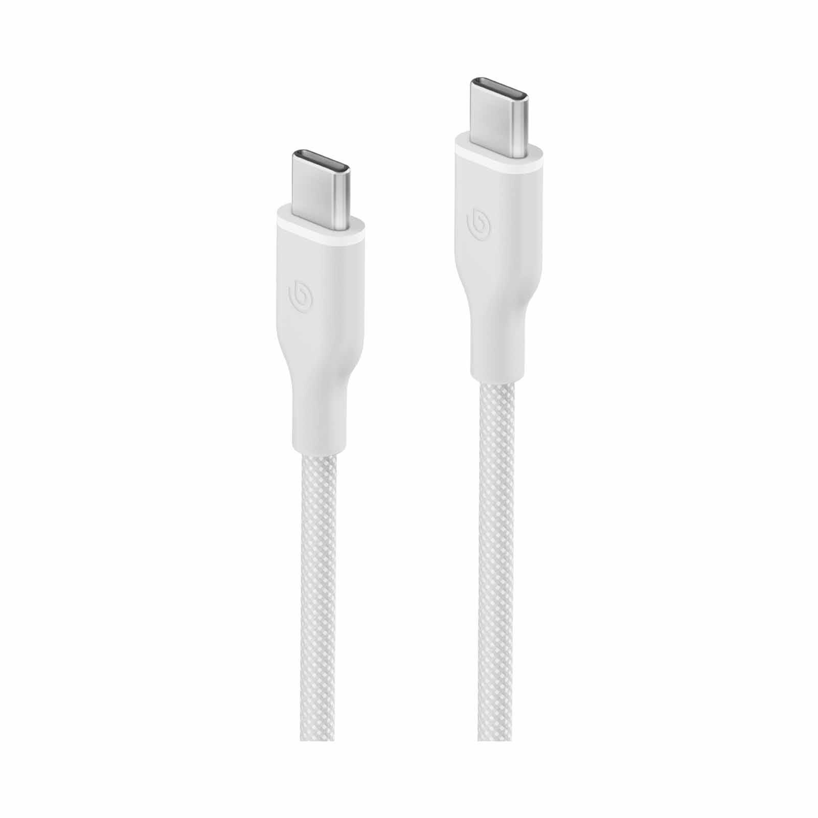 BAZIC Gocharge Weave C-c Cable 480mbps, 60w 1.5m - White CBL-GCWE-WHT150-image 2