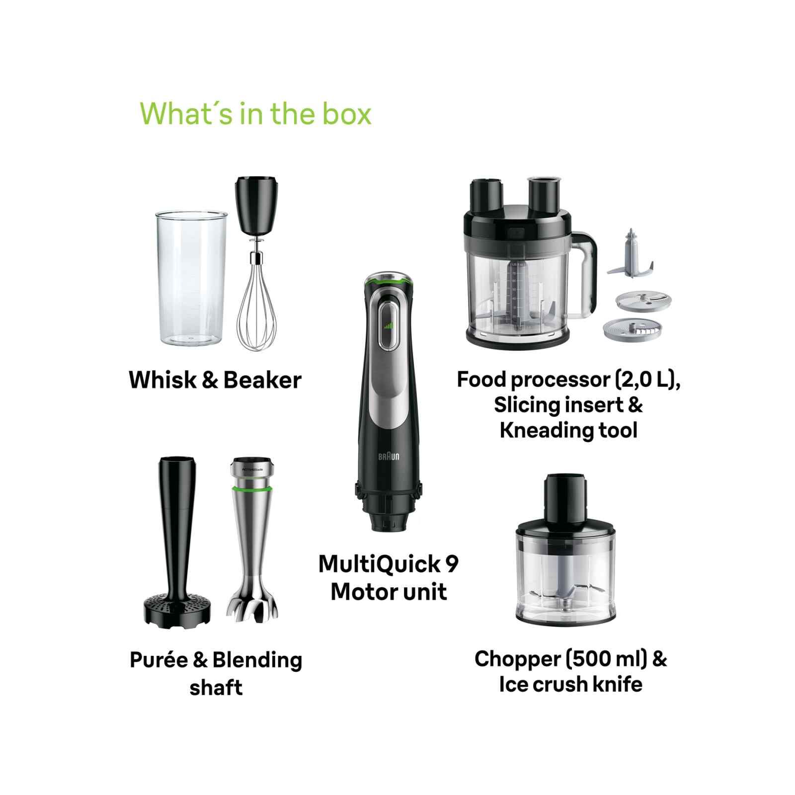 BRAUN Multiquick 9 Hand Blender (1200w) MQ9187XLI-image 3