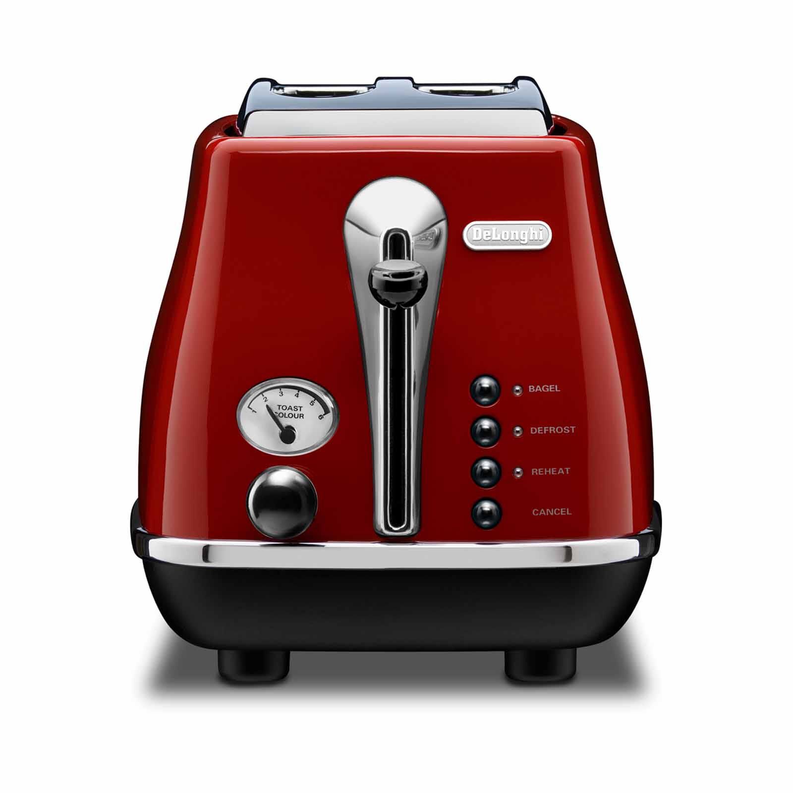 DELONGHI Icona Classic Toaster - Scarlet Red CTO2003.R
