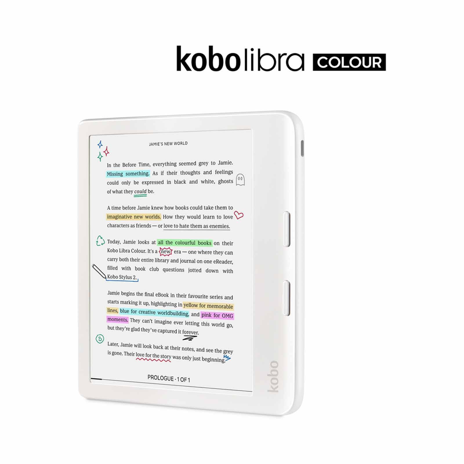 RAKUTEN KO Kobo Libra Colour (white) Kaleido 3 N428-KU-WH-K-CK-image 3