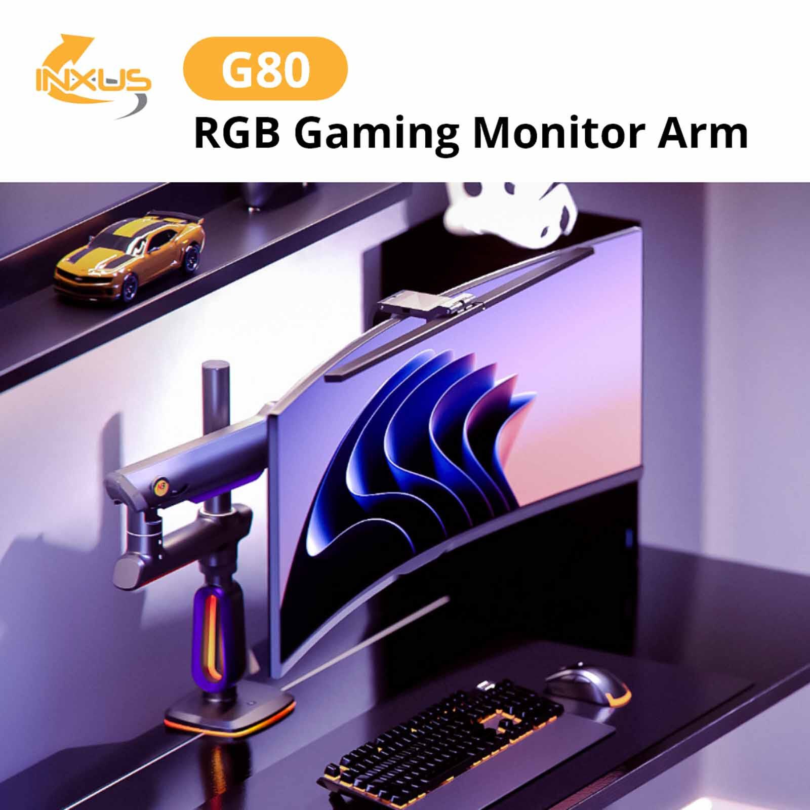 NORTHBAYOU G80 Gaming Monitor Arm Blue G80 BLUE-image 3