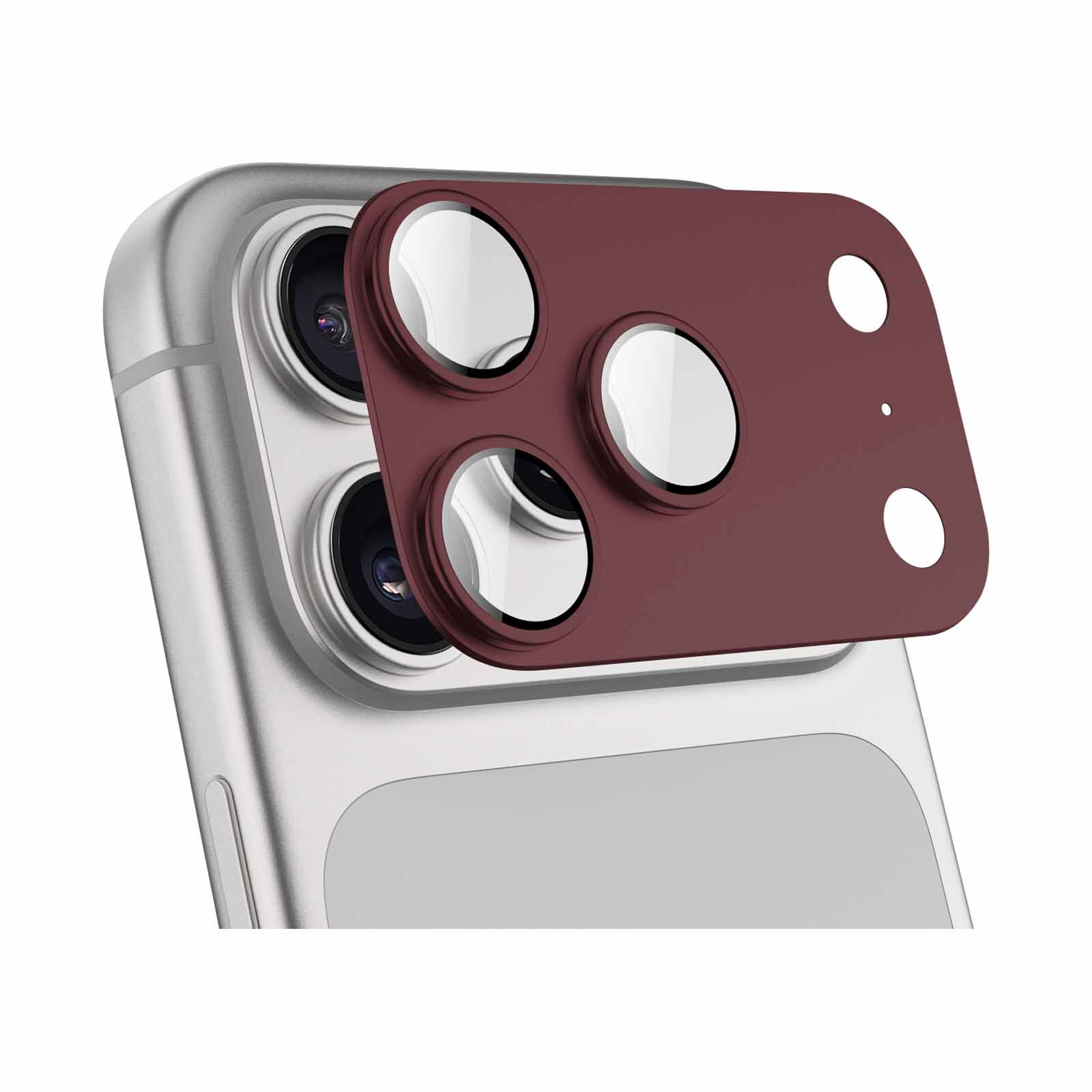 N.BRANDZ Matrix Full Coverage Gls Lens Protector Ip18pm Maroon N-LENS-FUL18PM-MR
