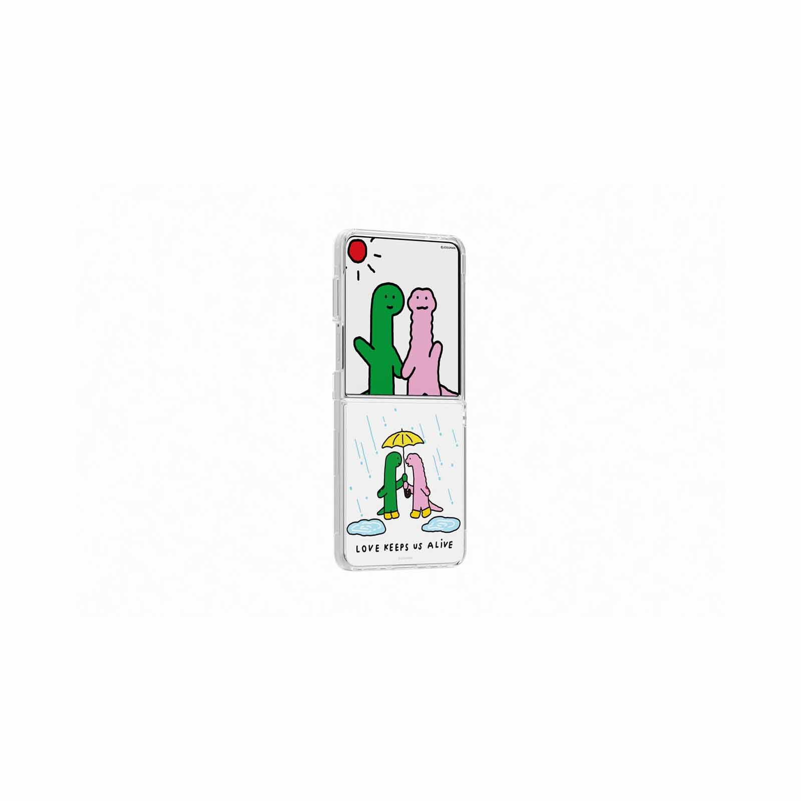 SAMSUNG Galaxy Z Flip7 Flipsuit Case With Card Joguman Rain GP-FPF766HICWW-image 3