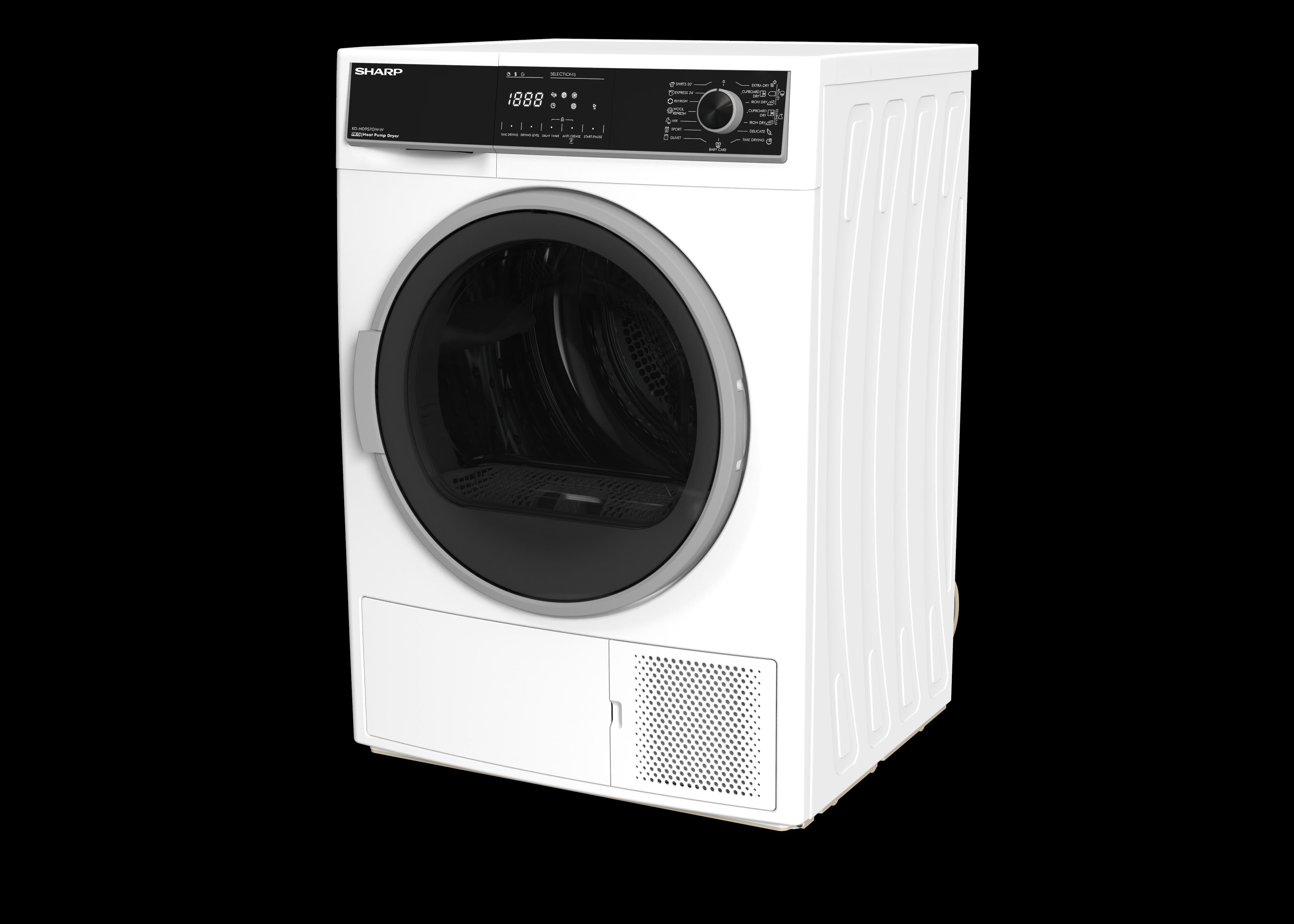 SHARP Heat Pump Dryer (9kg) KD-HD9S7GW-W-image 3