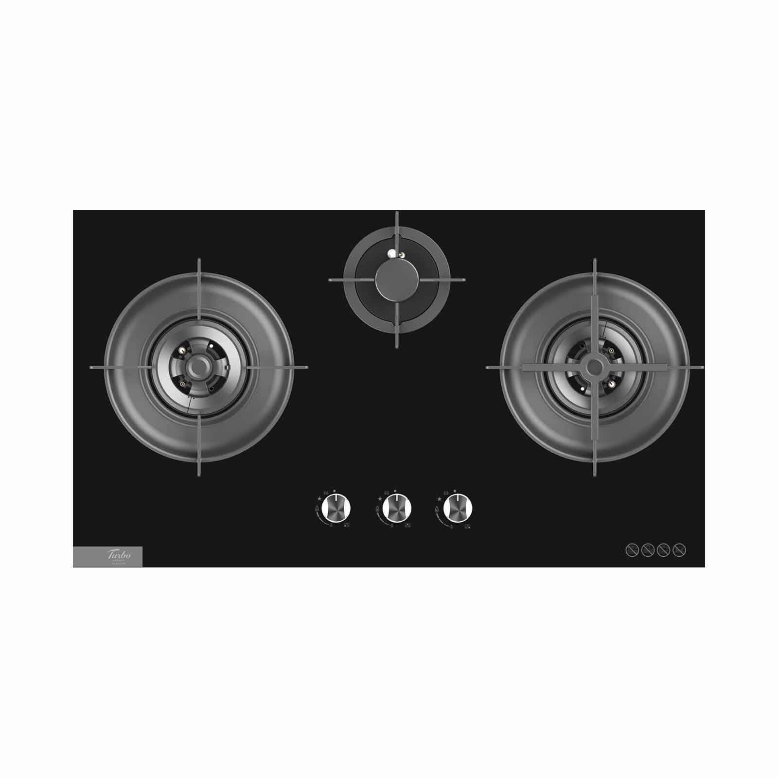 TURBO Built-in 3 Burner Gas Hob (86cm) (exclude Installation) TC333GV-image 1