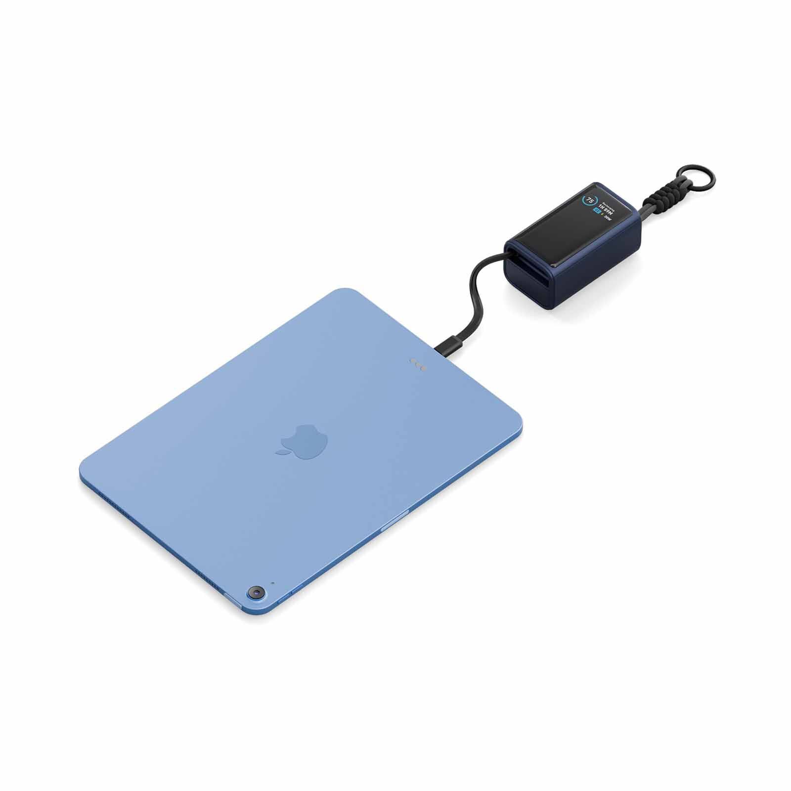 ENERGEA Compac Arc 45, 10000mah Powerbank With Built In 70cm Usb-c Cable Pd45w - Blue CP45-ARC10K-BLU-image 2