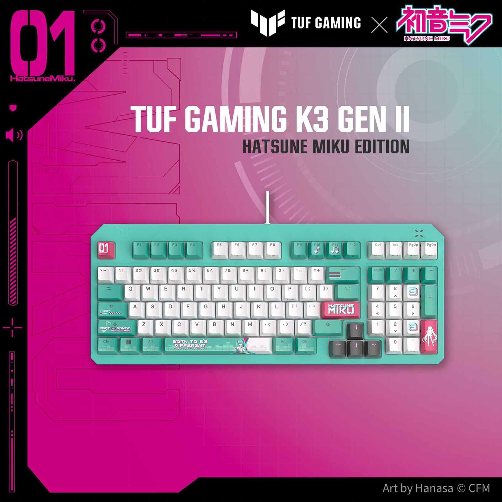 ASUS Tuf Gaming K3 Gen Ii Miku Blue RA09 TG K3 GEN II MIKU EDITION/BL/US/PBT-image 7