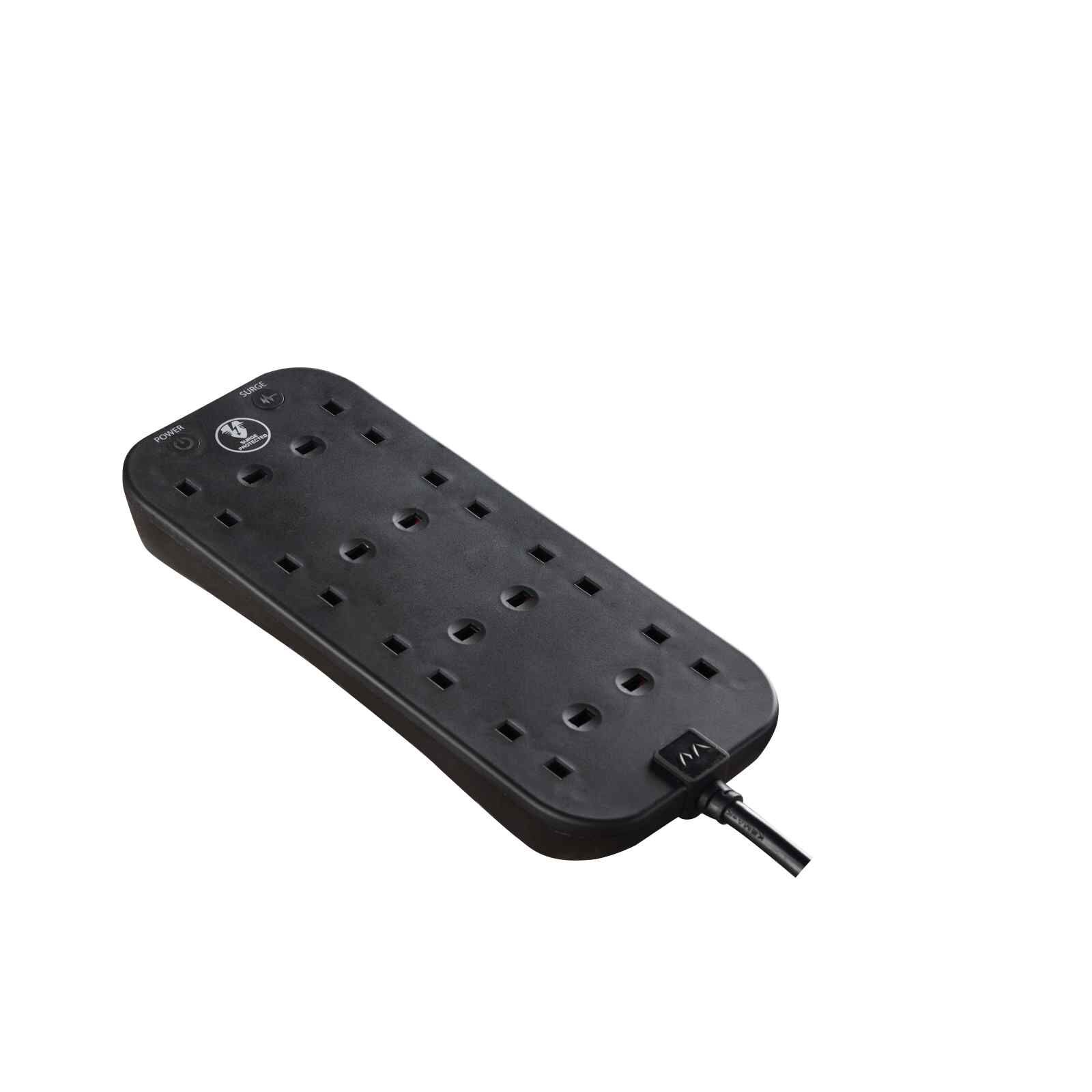 MASTERPLUG 13a 8 Socket Surge 2m Bk SRG82NB-image 2