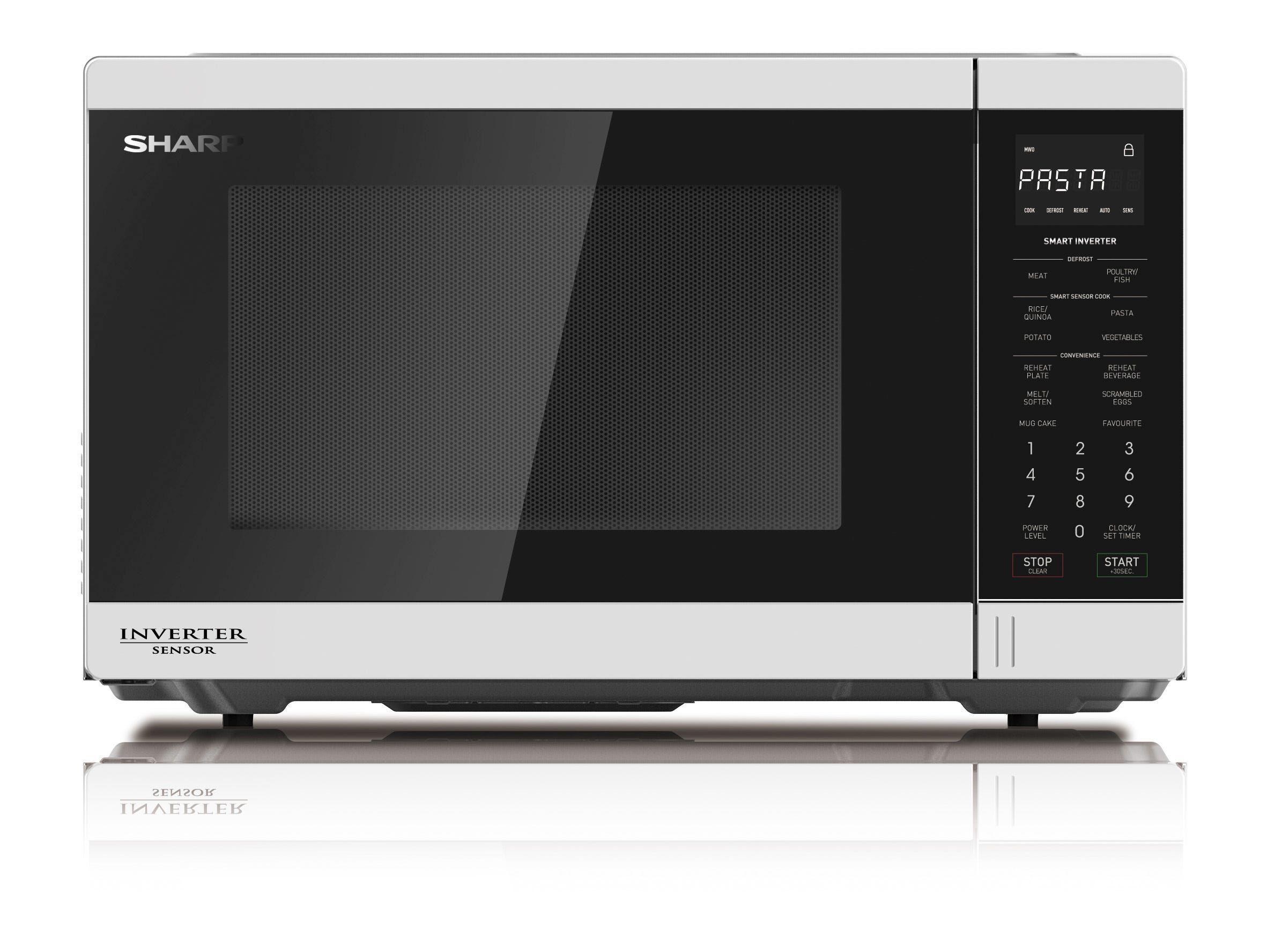 SHARP Compact Solo Microwave Oven (34l) - White R-34SI-W-image 1