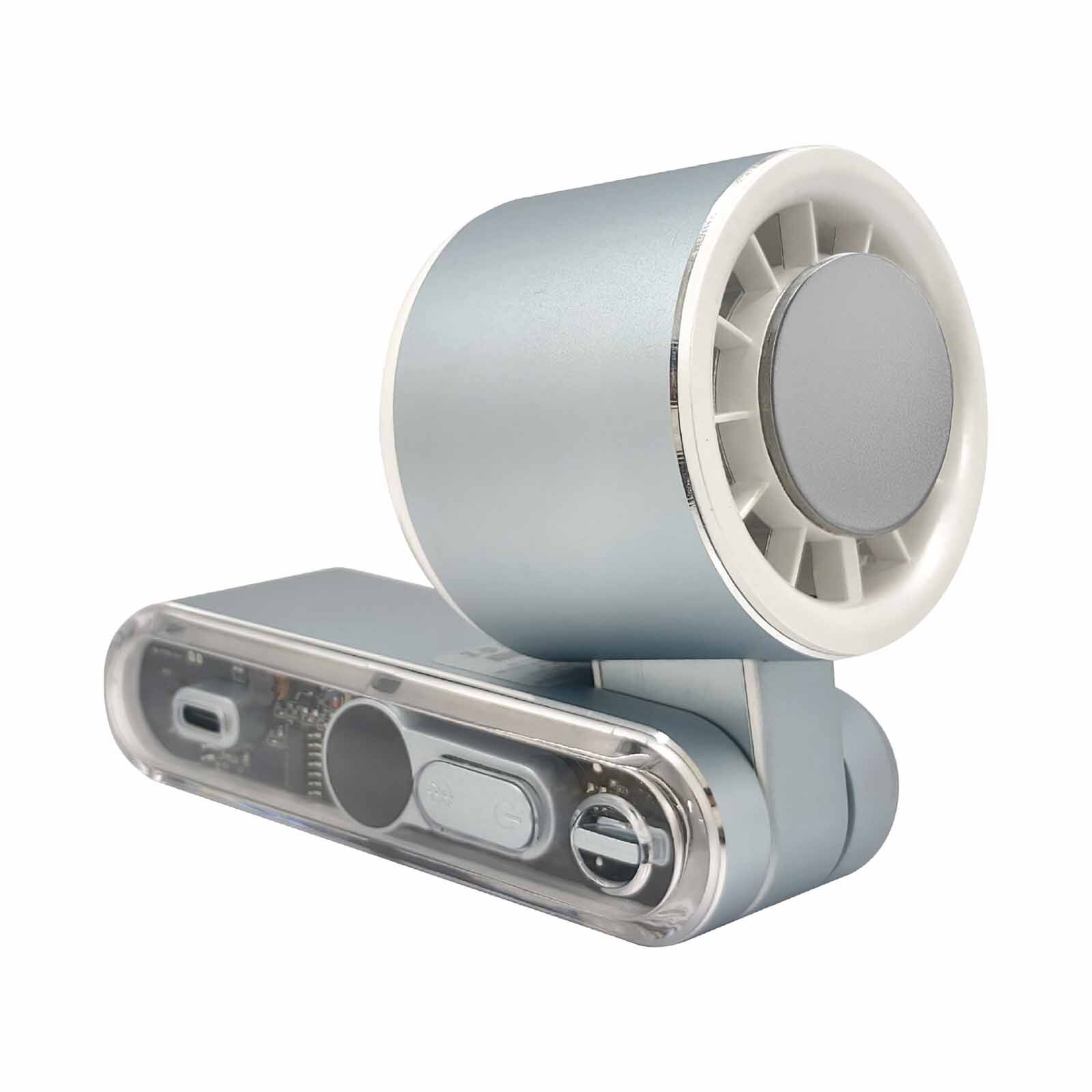 MISTRAL Airzee Max Foldable Usb Fan With Cooling Conductor-(metallic Baby Blue) MRF308-MBB-image 3