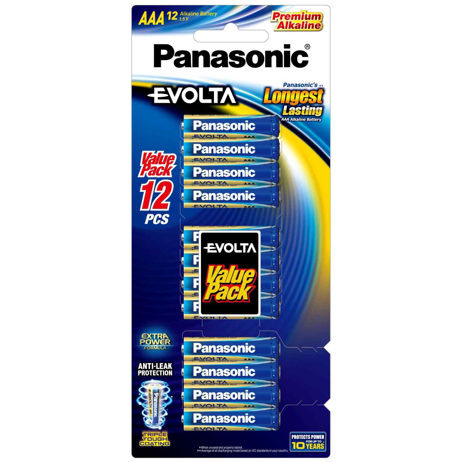 PANASONIC Evolta Aaa 12 Pcs Pack LR03EG/12B-image null