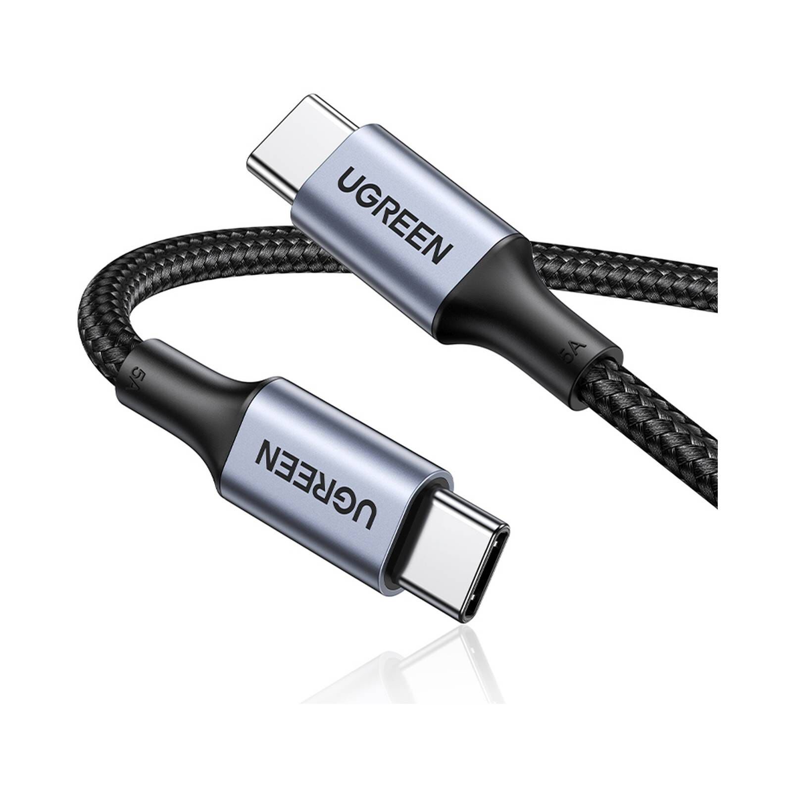 UGREEN Us316 Usb-c To Usb-c 1m Black 100w Data Cable (braided) 70427