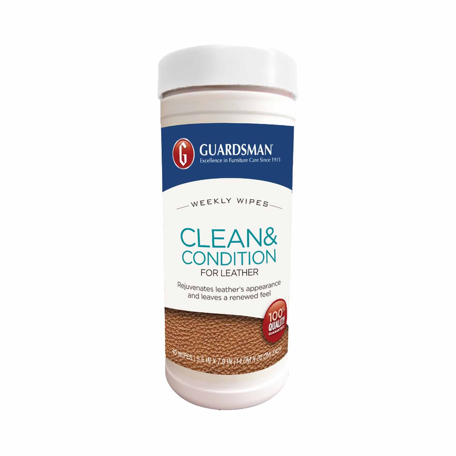 GUARDSMAN Leather Clean & Condition Weekly (40 Wipes) GM-IGLWW-image null
