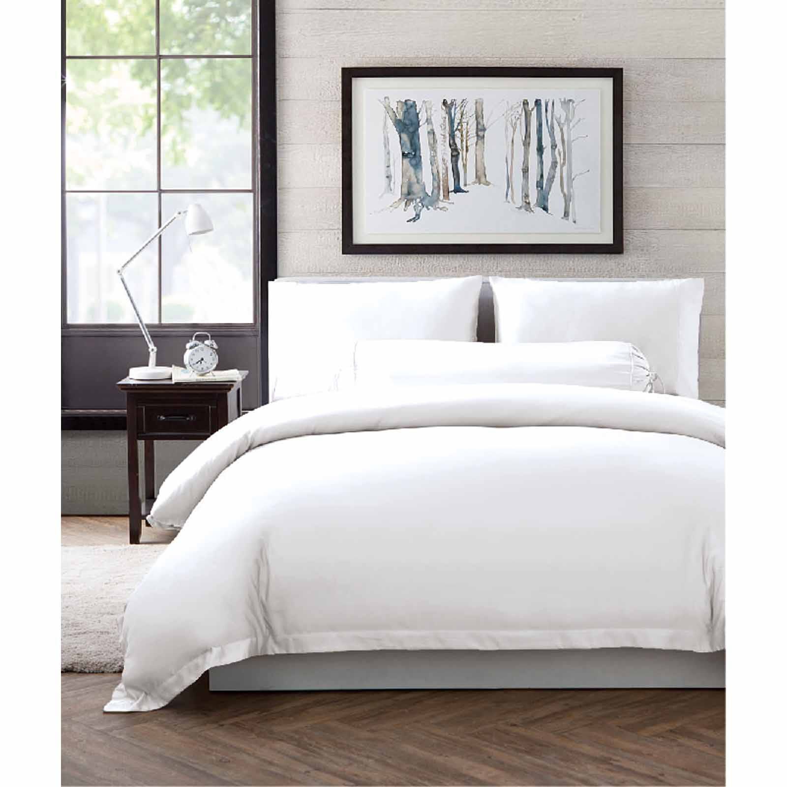 TEMPUR Fitted Sheet Single Long BOTANY (WHITE)