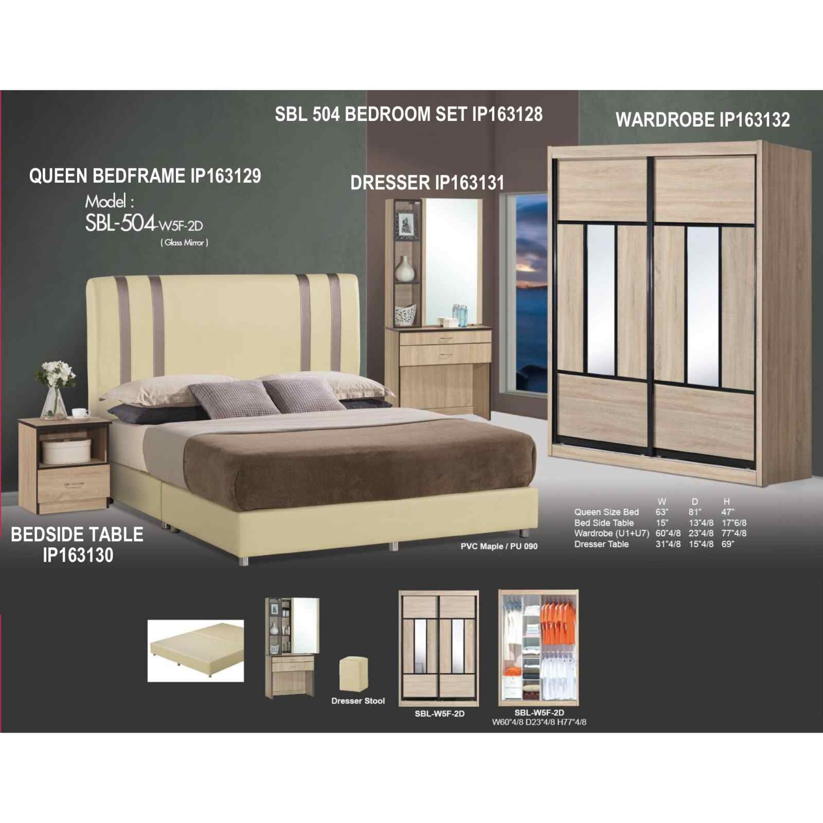 SMARTBOX Queen Size Bed Frame SBL 504-image 2