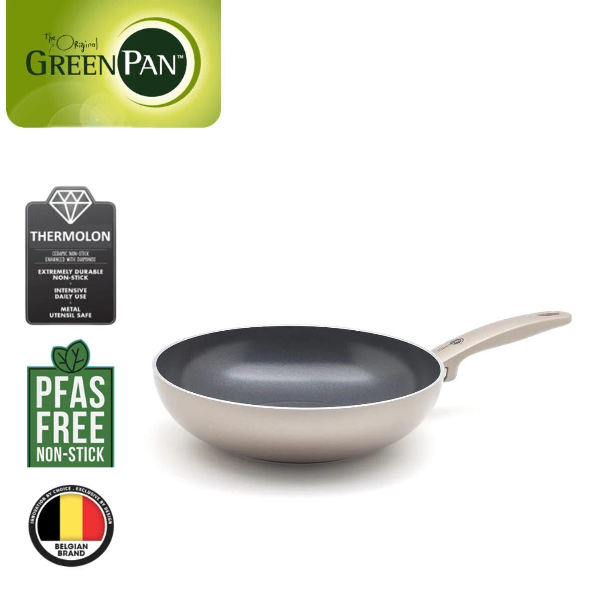 GREENPAN Gp Cam Bronze 24cm Wok GPCBR675952-image null