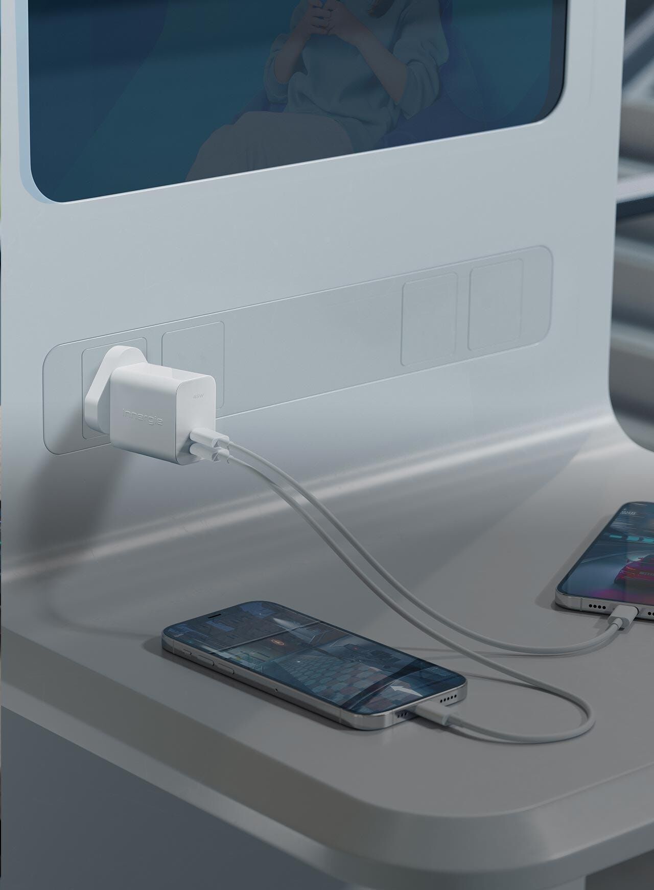 INNERGIE 45w Usb-c Power Adapter (uk) ADP-45KW WDB-image 2