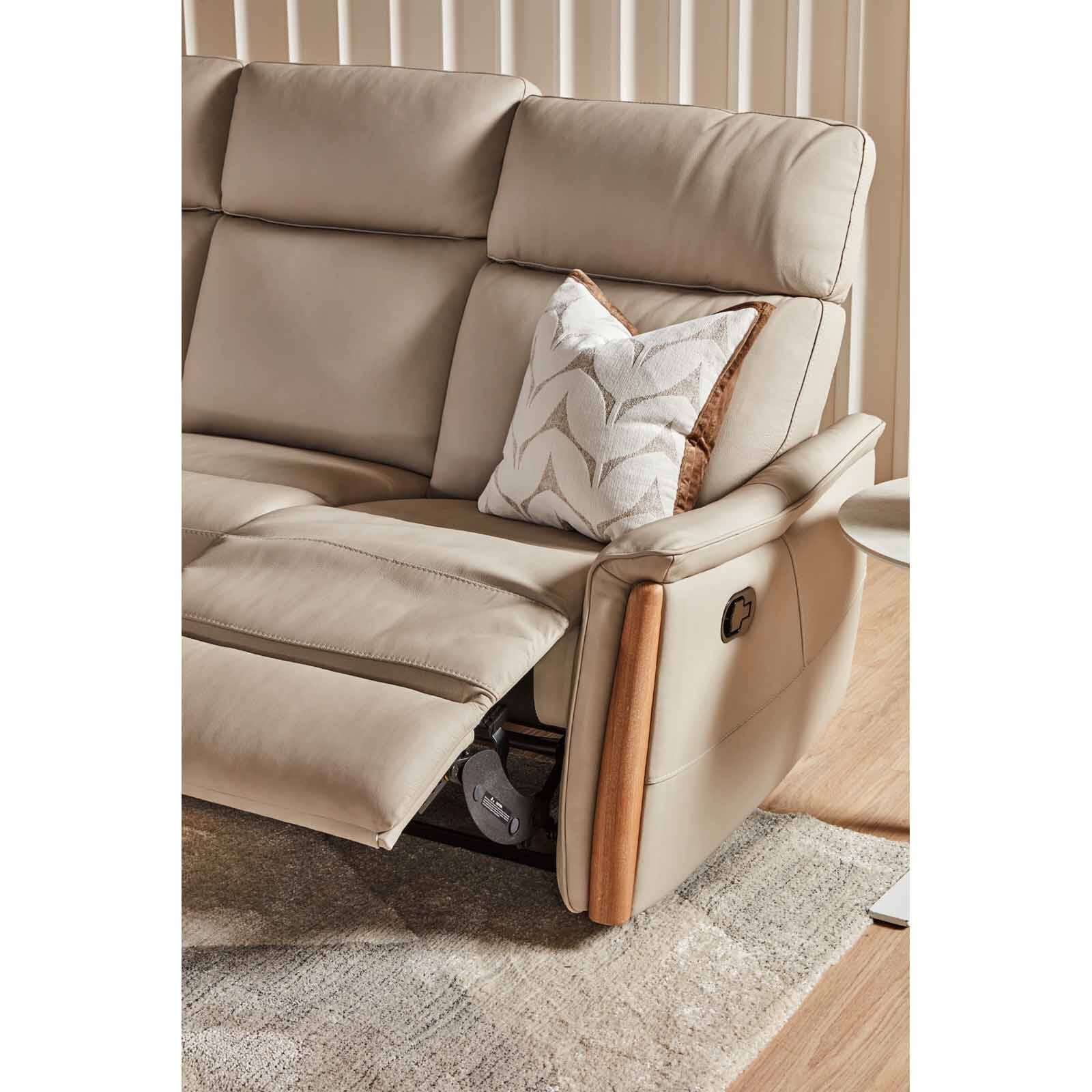 3rr-m Seater (fl) Beige Full Leather Sofa HILDA-image 6