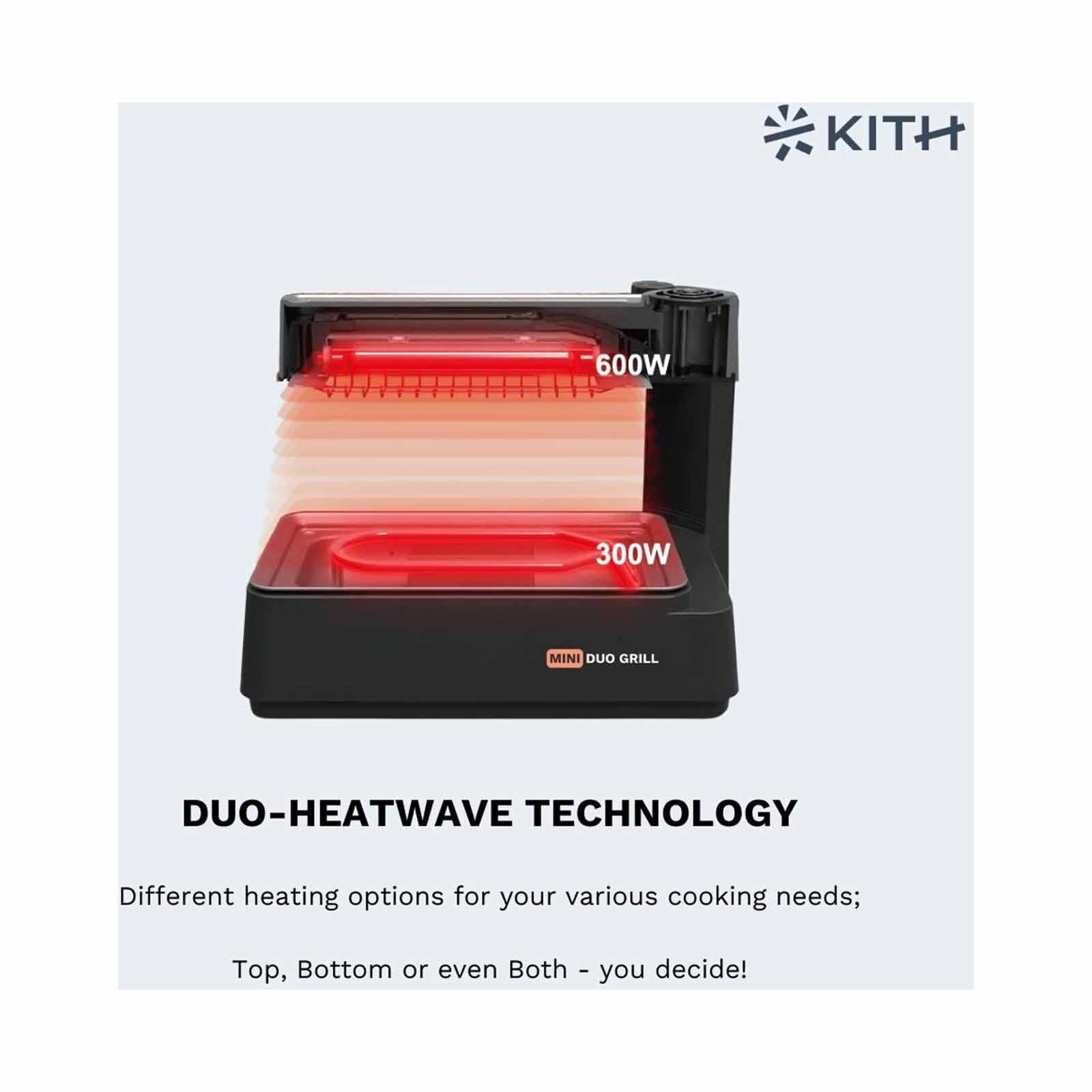 KITH Mini Smokeless Bbq Grill - Touch Control SBG-TR-B1-image 4