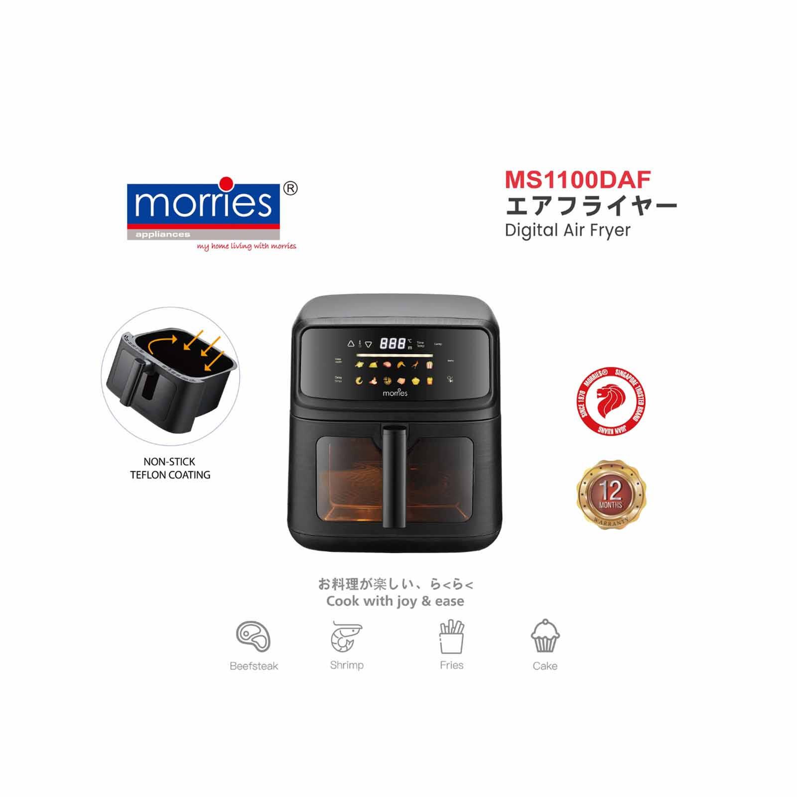 MORRIES 10l Digital Air Fryer MS-1100DAF-image 4