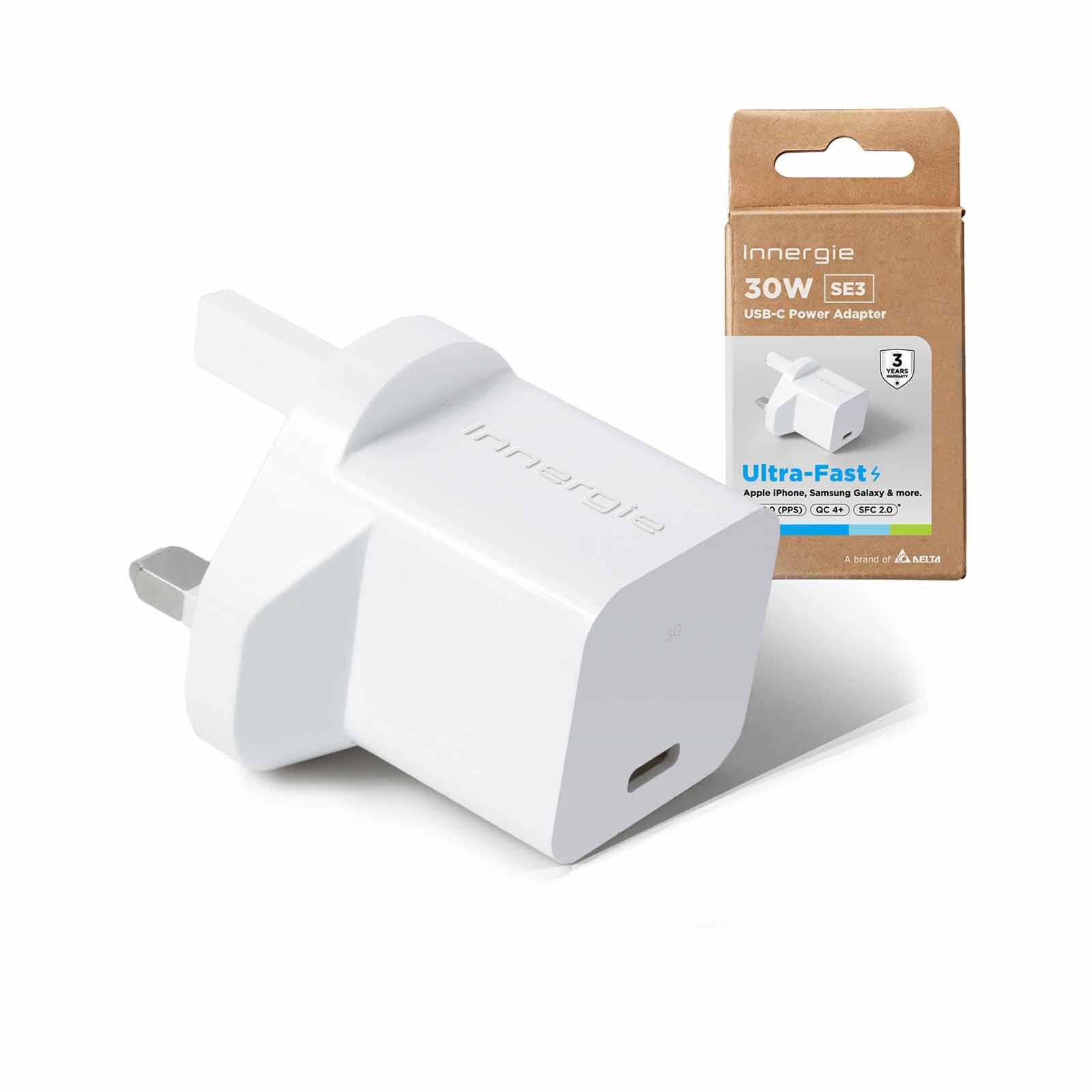 INNERGIE Se3 30w Dual Usb-c Wall Adapter (uk) ADP-30PW DNDA-image 1