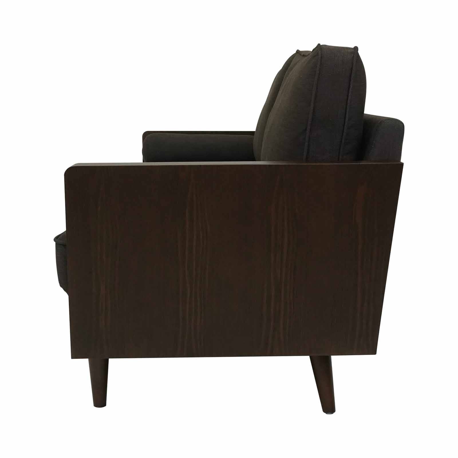 MUZE 3 Seater Sofa (fab) Cocoa BRIDGET-image 3