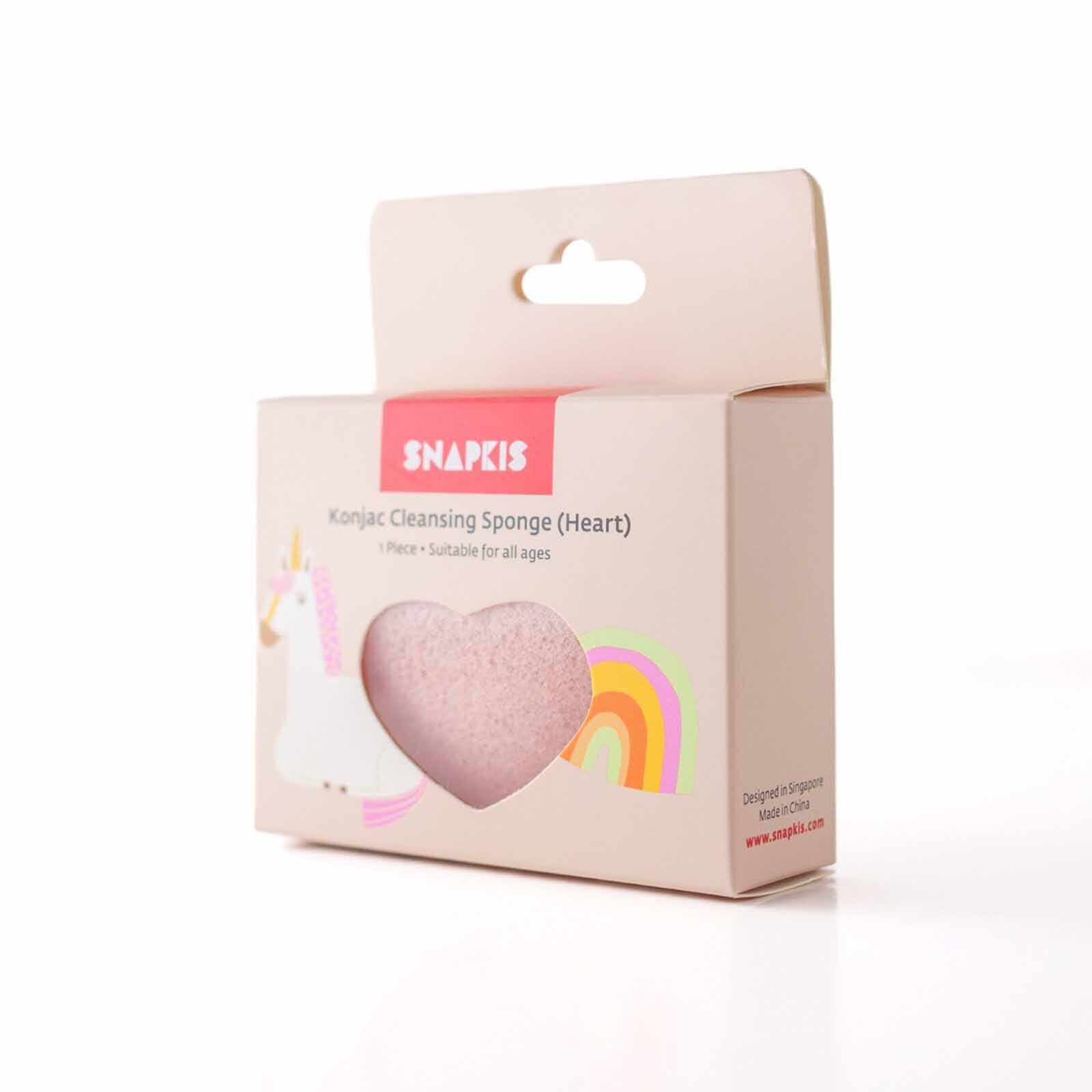 SNAPKIS Heart KONJAC CLEANSING SPONGE (S)-image 5
