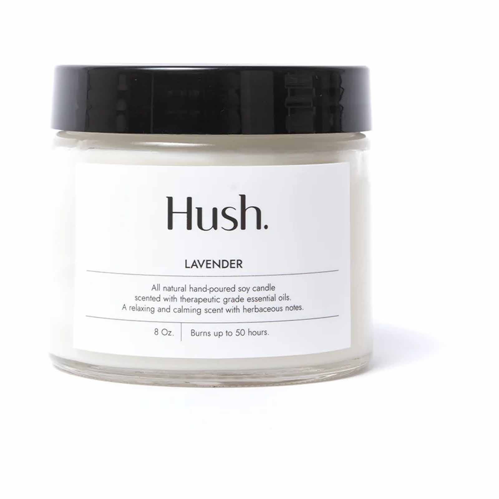HUSH CANDL Candle - 8oz LAVENDER-image 1