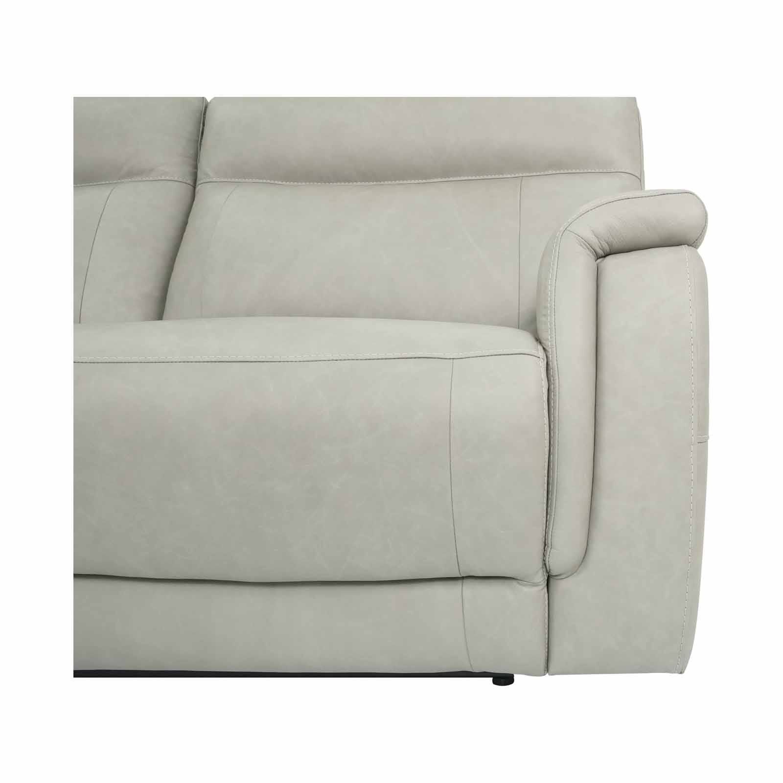 3rr-m Seater (fl) Lt Grey Full Leather Sofa KAROLYNN-image 3
