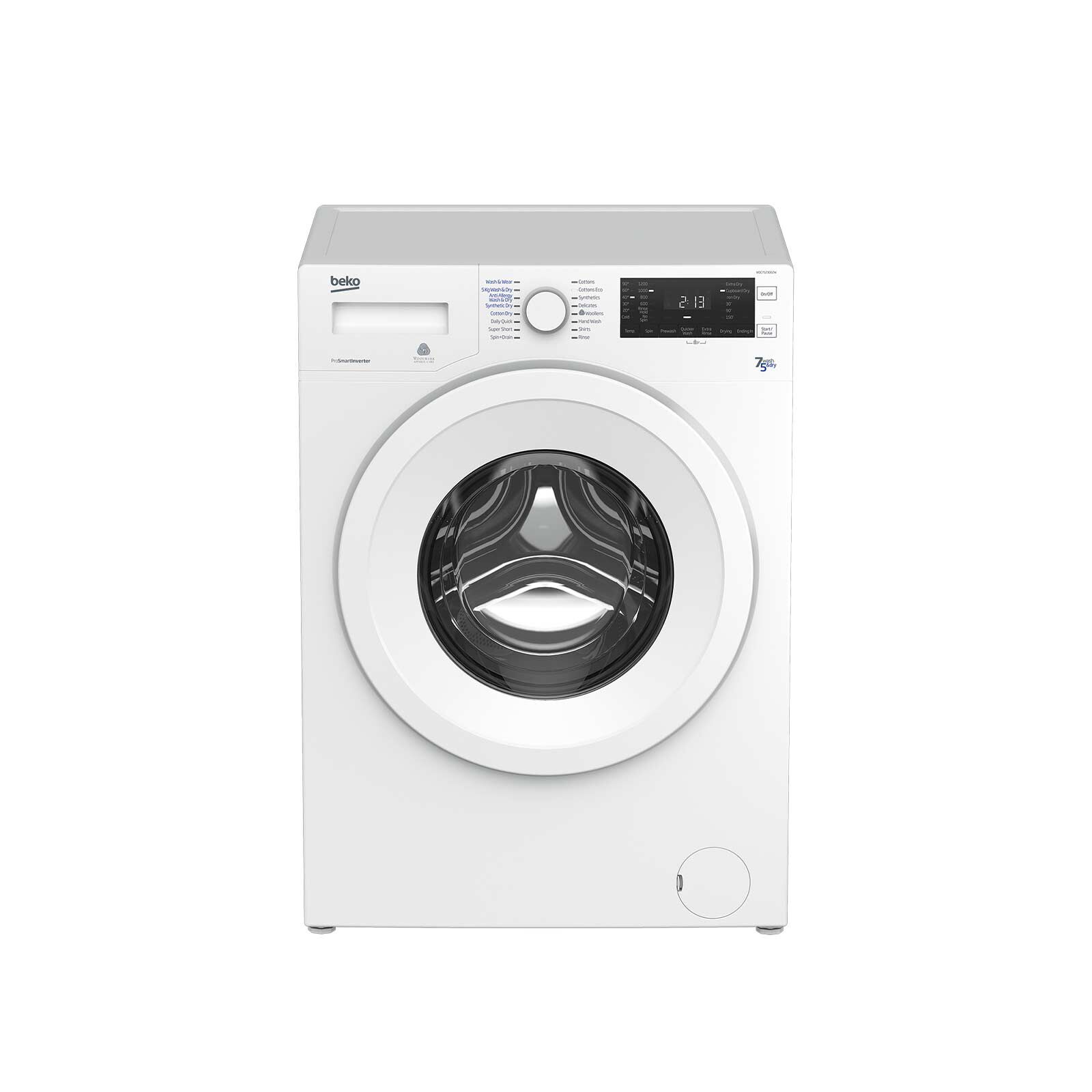 BEKO Front Load Washer And Dryer (7kg/5kg) WDC7523002-image null