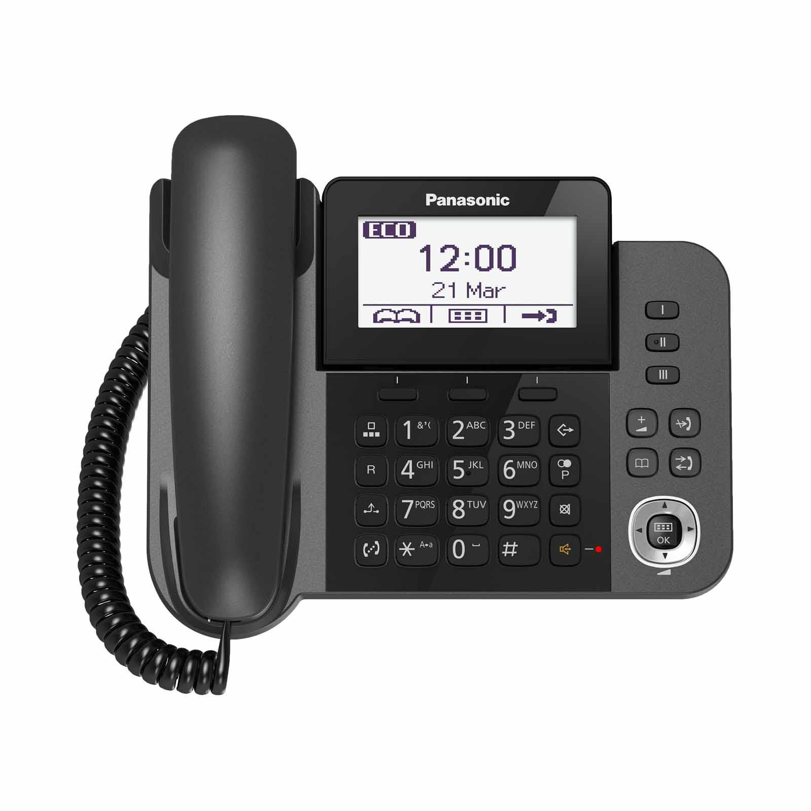 PANASONIC Combo Dect Phone Handfree Speaker Phone (black) KX-TGF310CXM