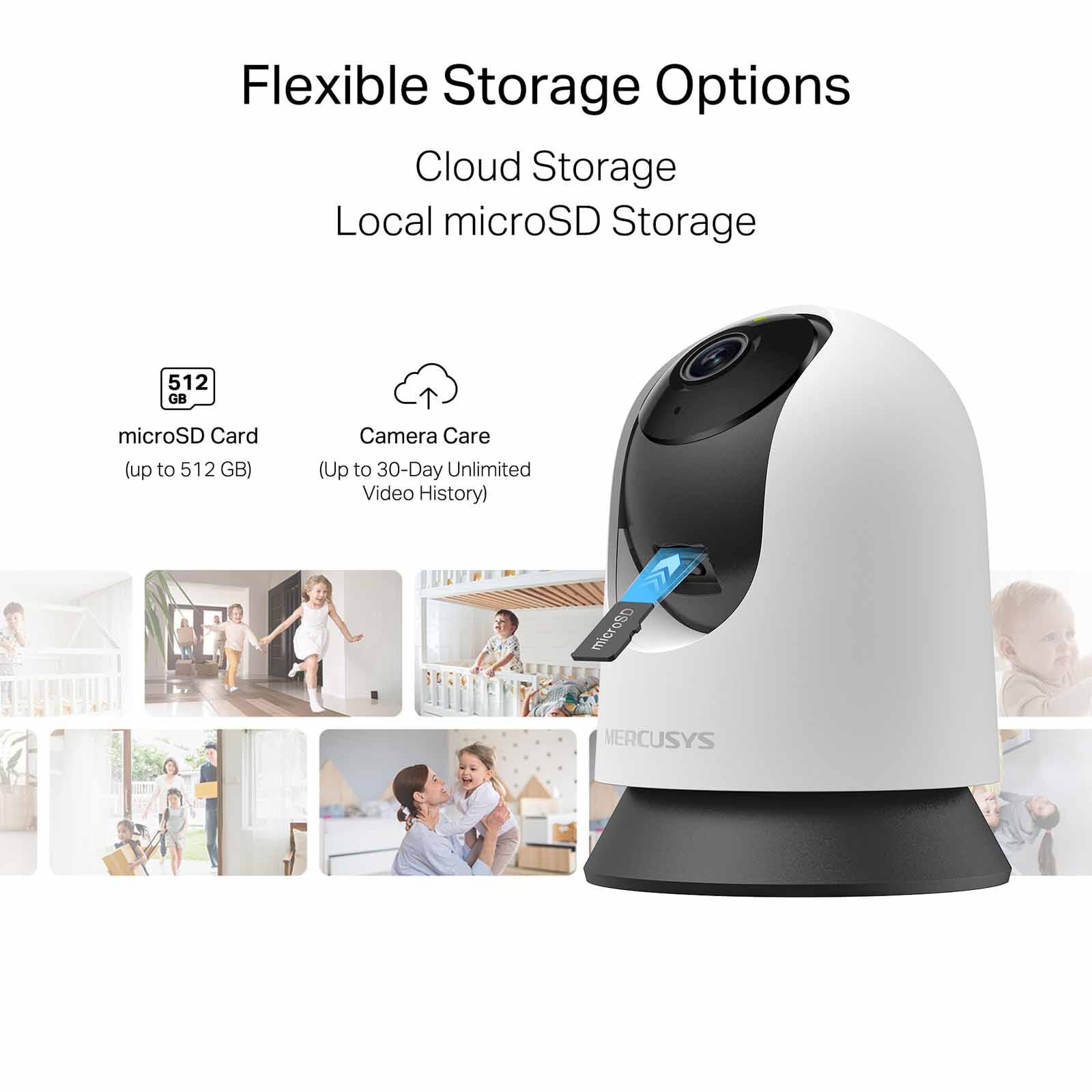 TP LINK Pan/tilt Home Security Wi-fi Camera MERCUSYS MC200-image 2