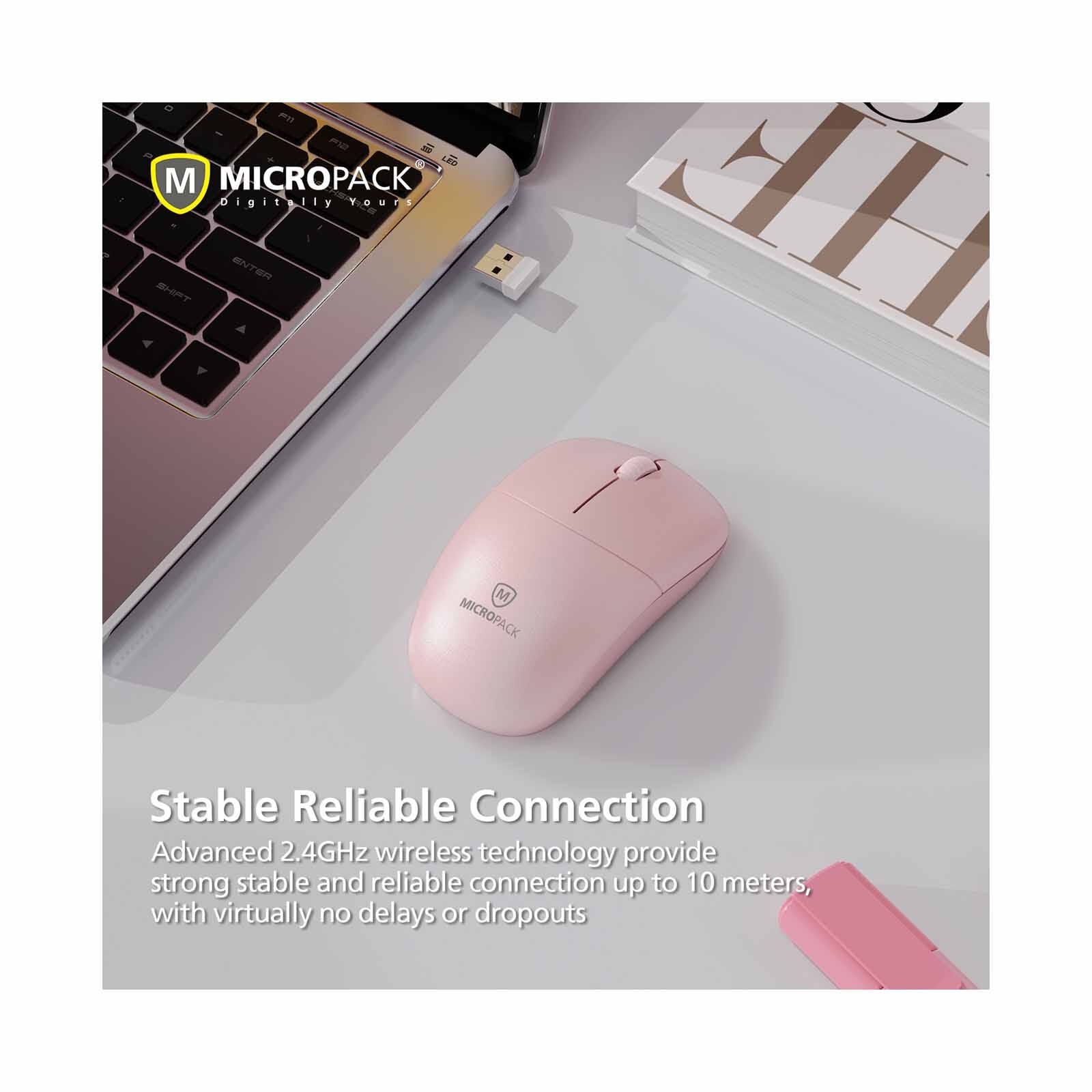 MICROPACK Speedy Mini 2 Wireless Mouse - Purple MP-712W-PL-image 3