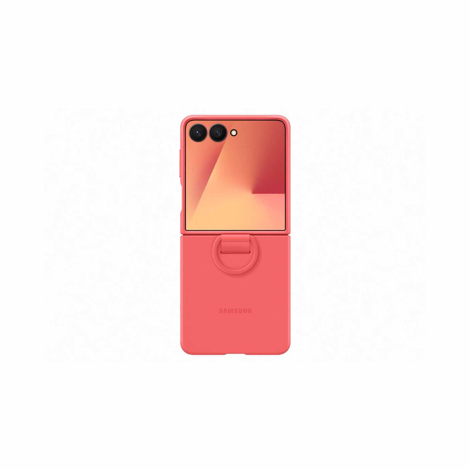 SAMSUNG Galaxy Z Flip7 Silicone Case Red EF-PF766TREGWW-image 1