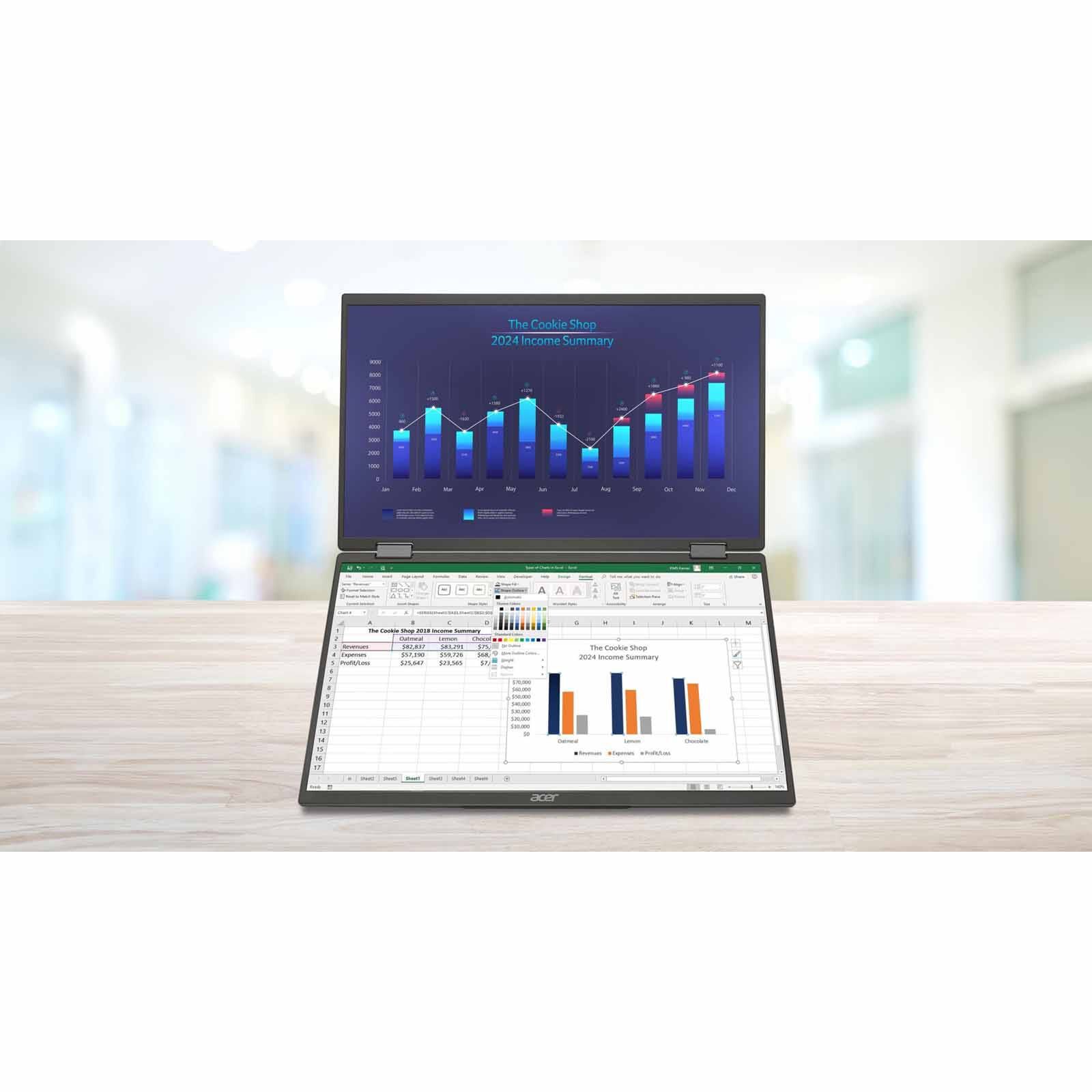 ACER 18.5in Fhd Led - Dual Screen PD193Q B-image 4