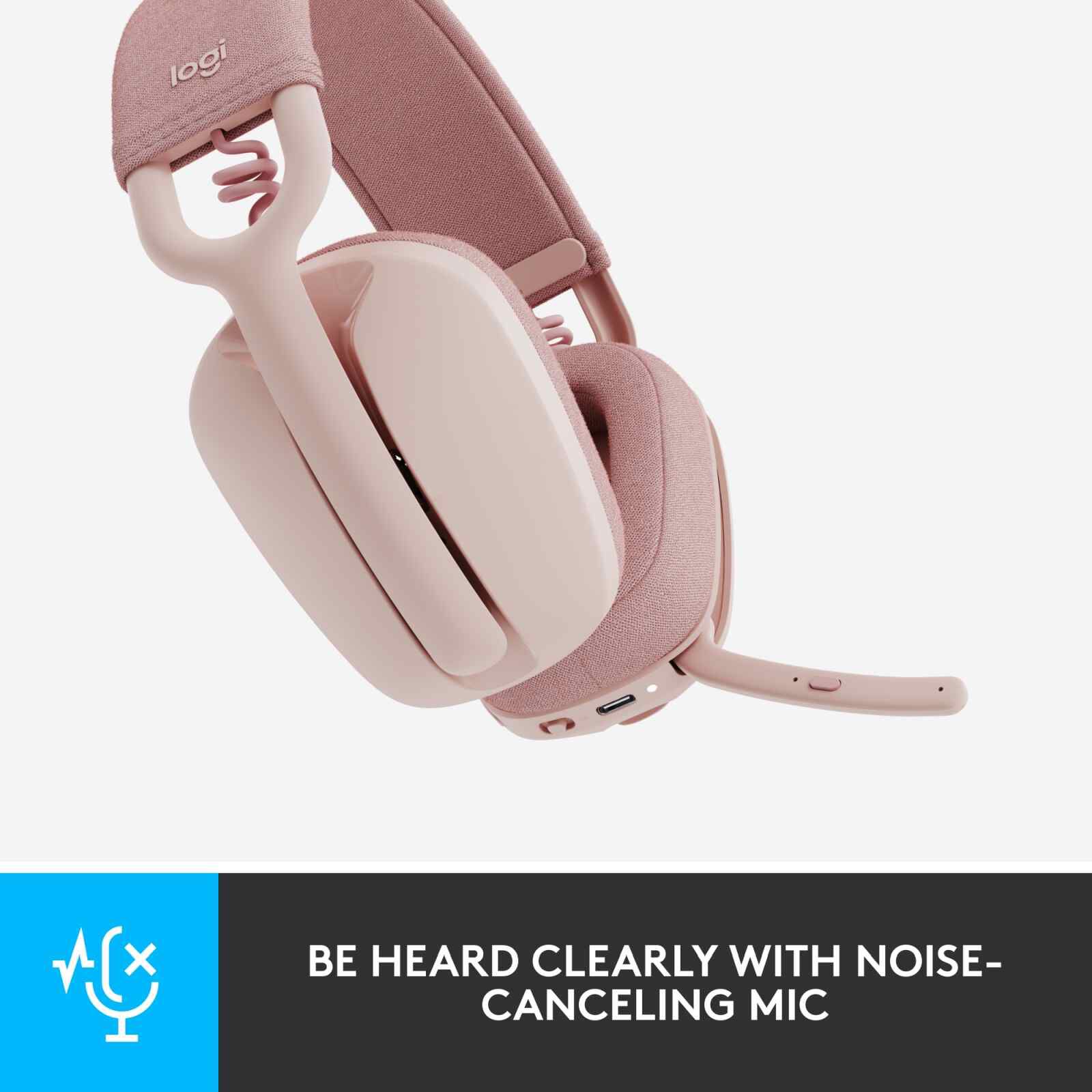 LOGITECH Zone Vibe 100 Wl Bt Headset Rose 981-001225-image 9