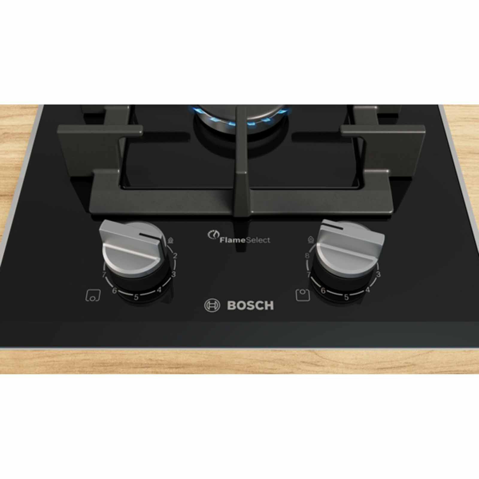 BOSCH 2 Burner Domino Ceramic Glass Lpg Gas Hob - Black (30cm) (exclude Installation) PRB3A6I40L-image 3