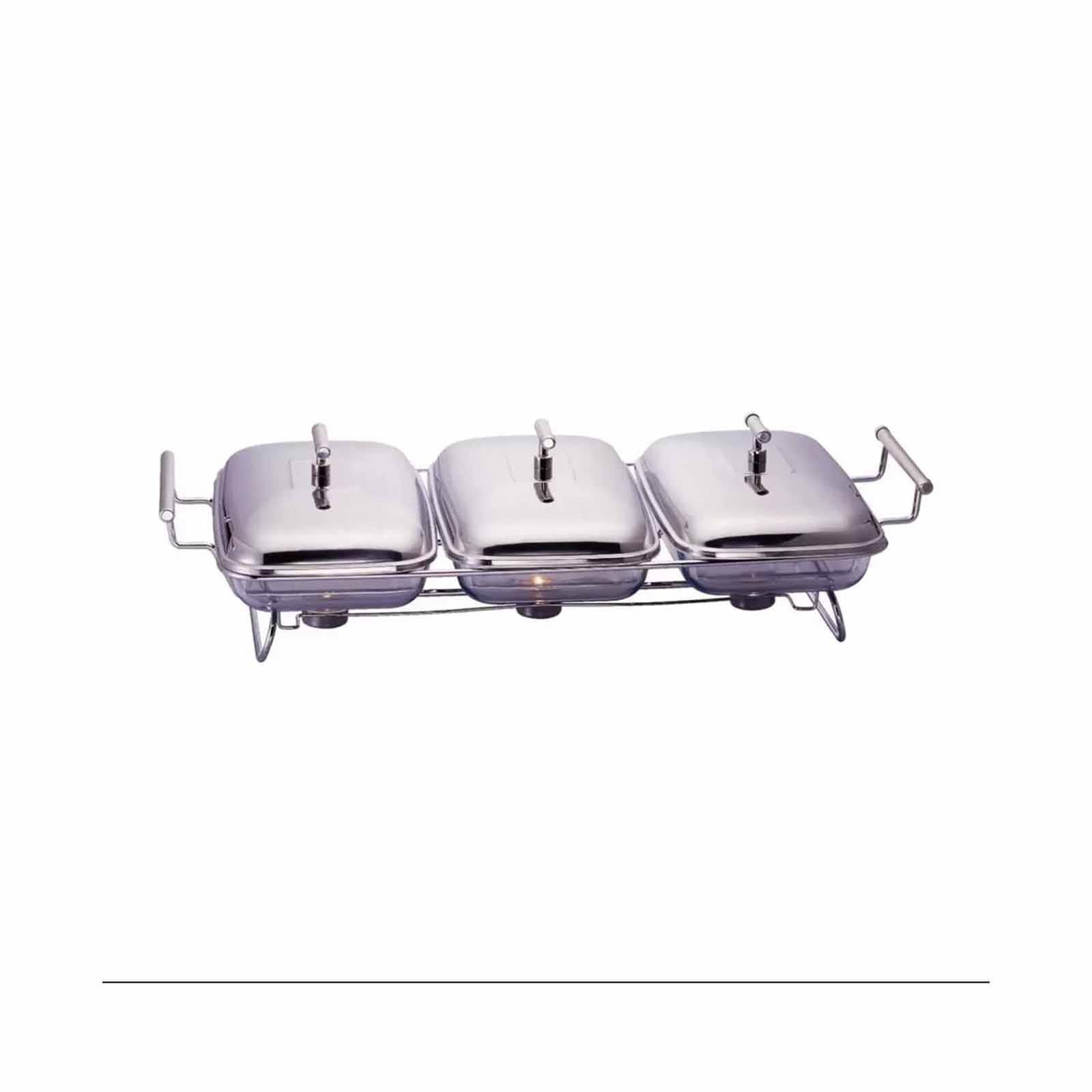 SABINEX Rectangular Food Warmer (3 X 1.5l) KE30-image 1
