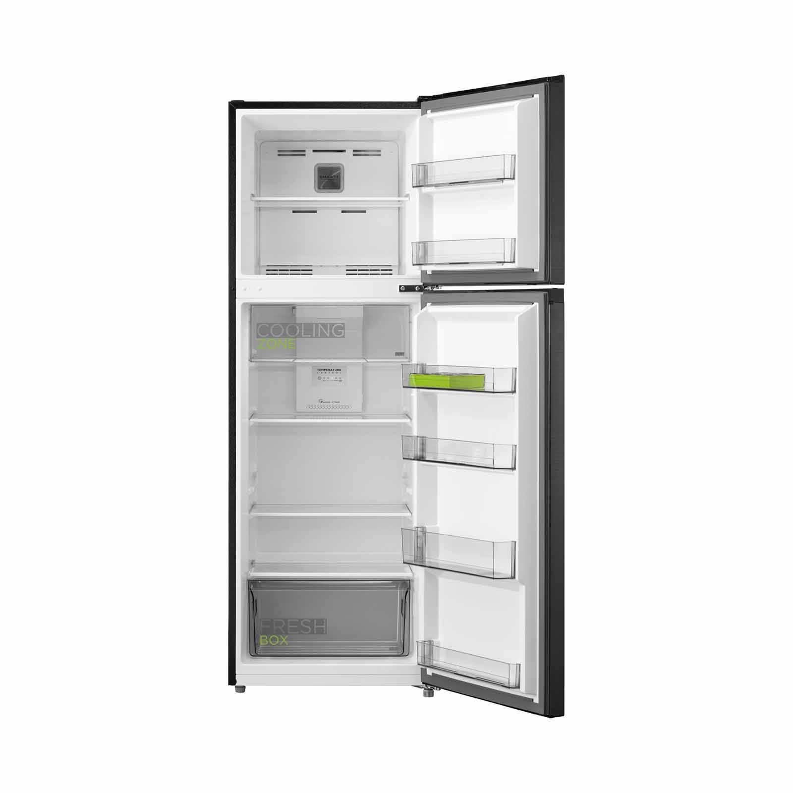 MIDEA 2 Door Fridge-top Mount Freezer (268l) - Tmf Jazz Black MDRT385MTC28-SG-image 2