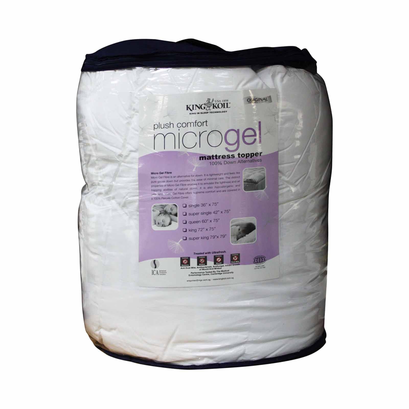 KINGKOIL Kk Microgel Collection Basic Topper &ndash; Super Single Size MICRO GEL COLLECTION-image 4