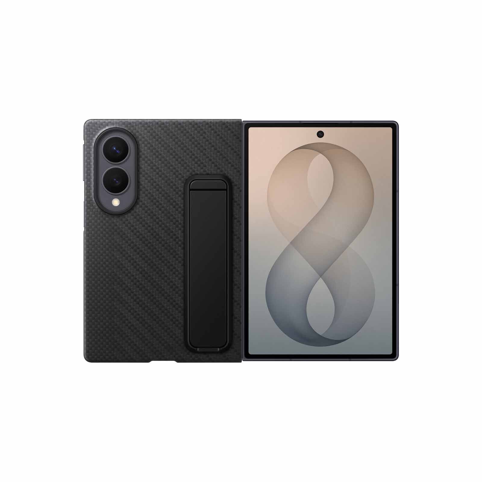 SAMSUNG Galaxy Z Fold8 Carbon Standing Case Graphite EF-XF971SBEGWW-image 1