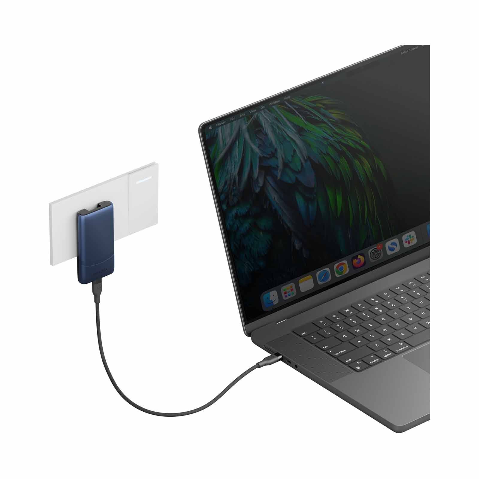 ENERGEA Travelworld Edge 65, 2c Pd/pps/qc3.0 Wall Charger,65w (us+uk+eu) - Blue TW-EDGE65-BLU-image 2