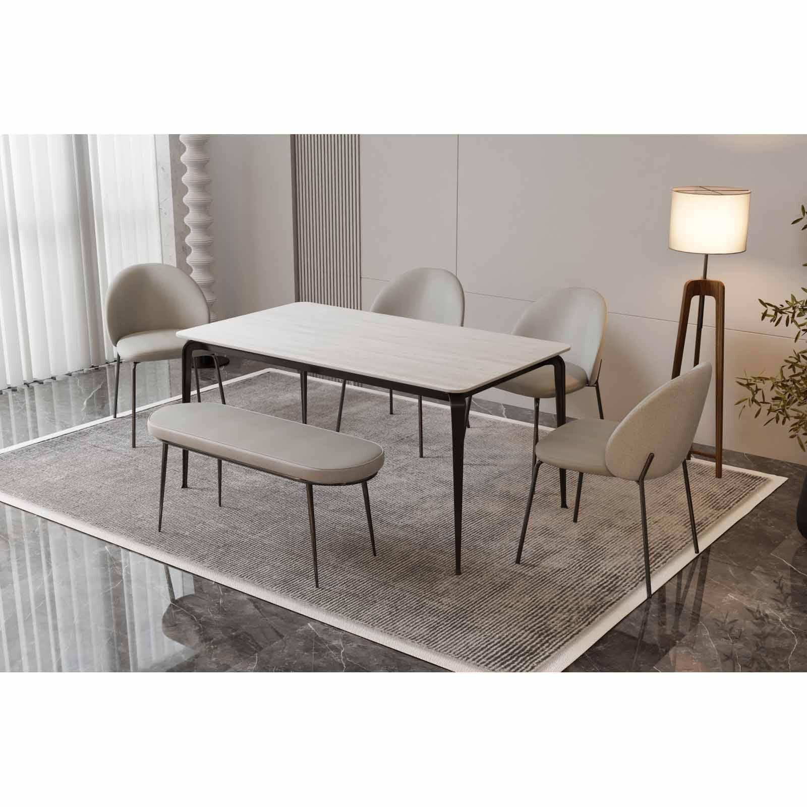 MUZE 6 Piece Dining Set WINSTER-image 2