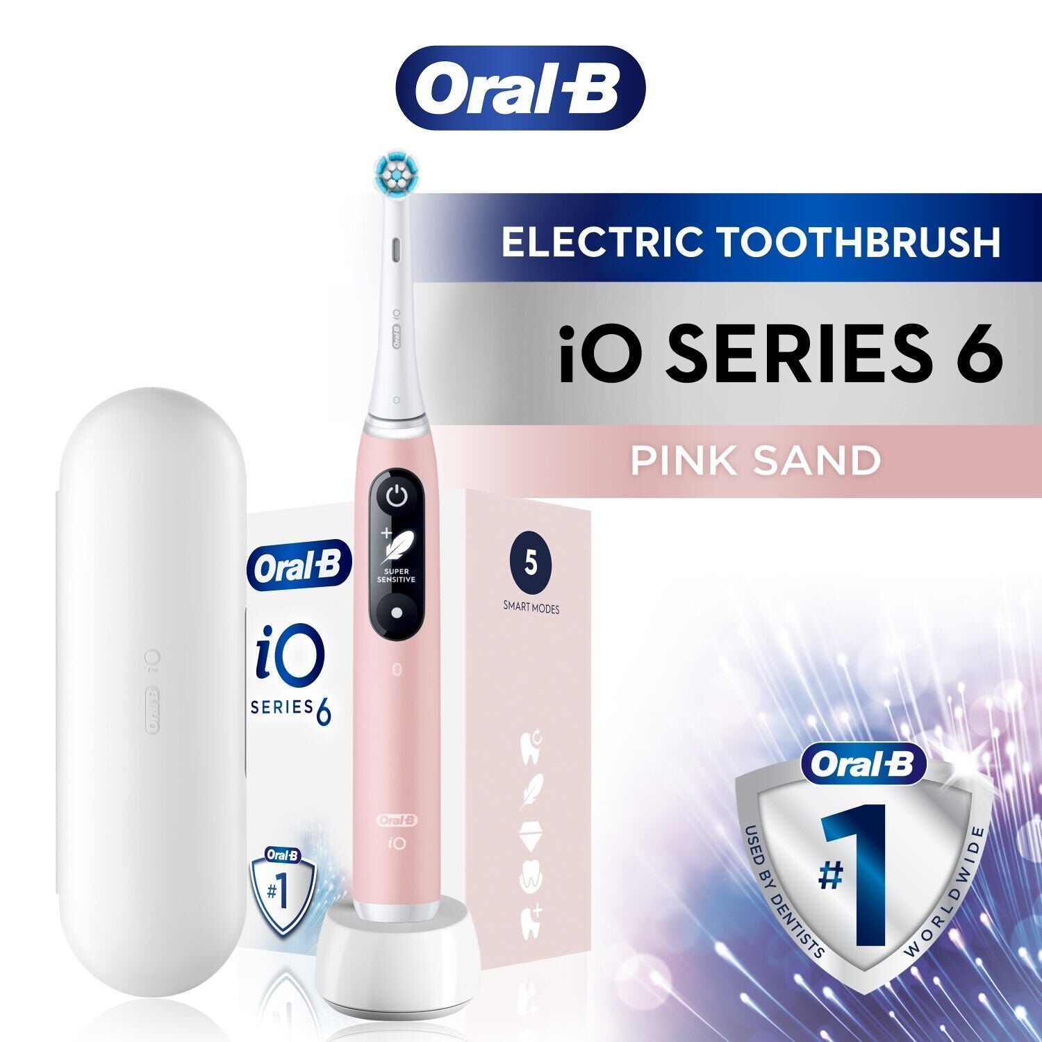 ORAL-B Electric Toothbrush Pink Sand IO 6 - PINK SAND-image 1