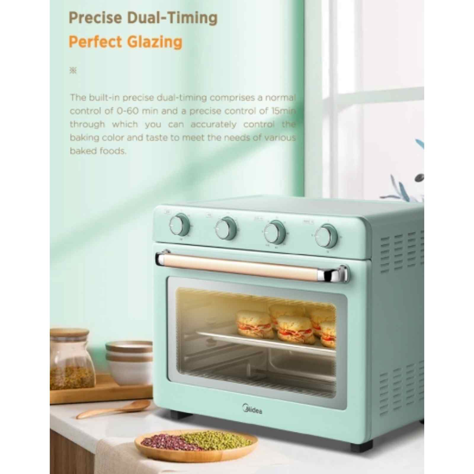 MIDEA Electric Oven (35l) MEO-35CQA-GN-image 2